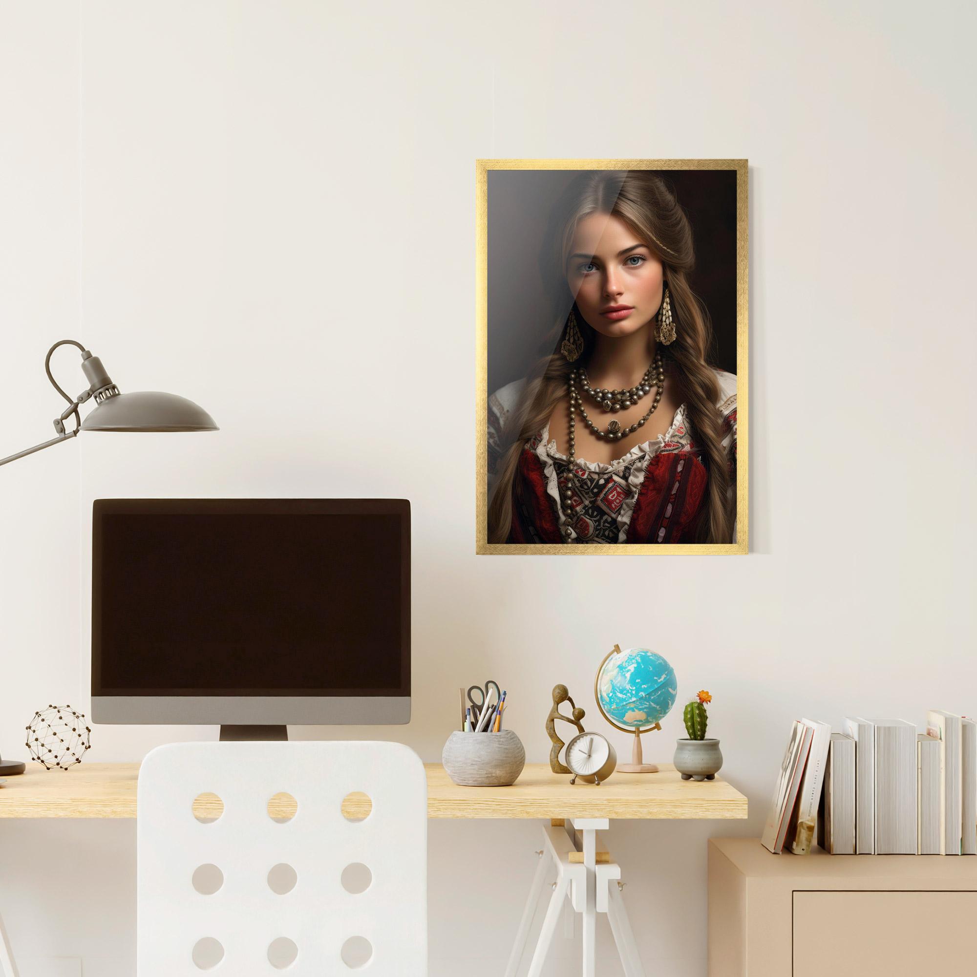 Keretezett Poszter Traditional Necklace mockup 6