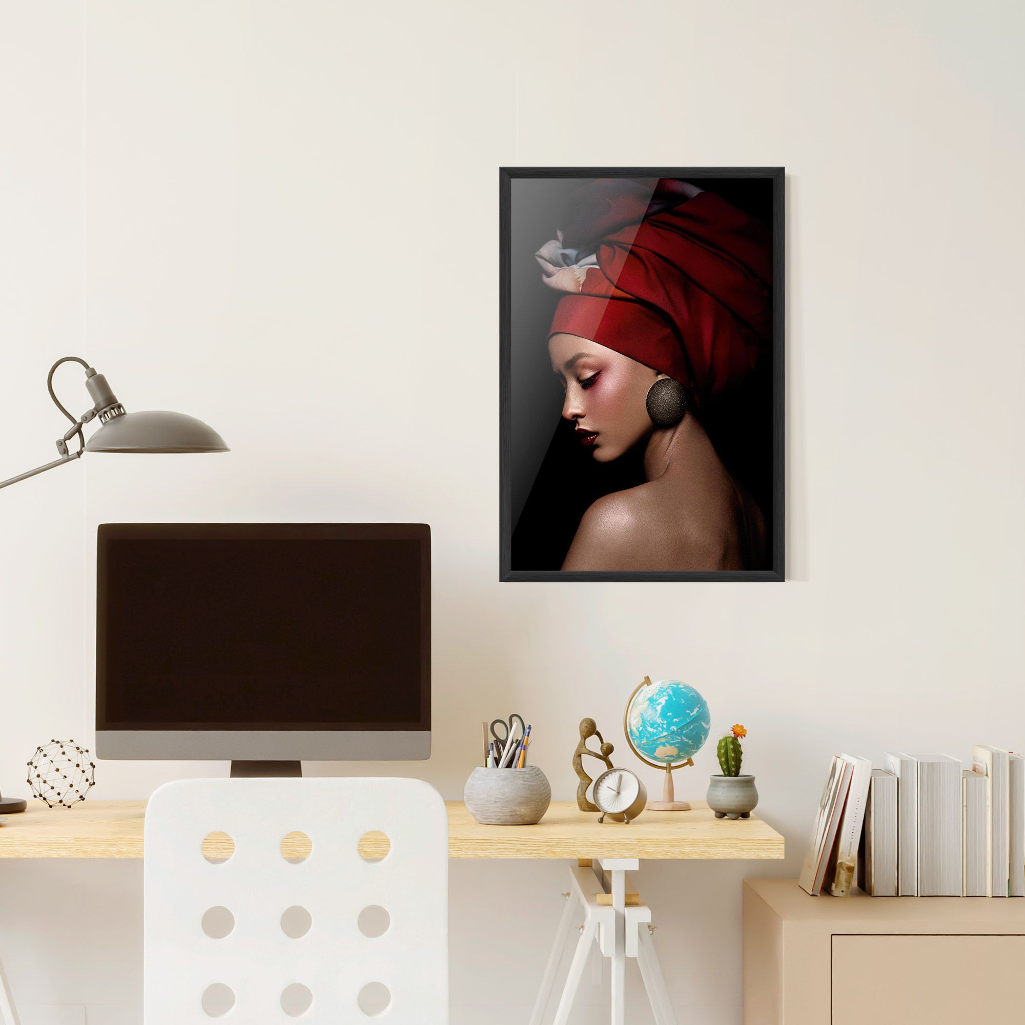 Big Circle Earring mockup 6