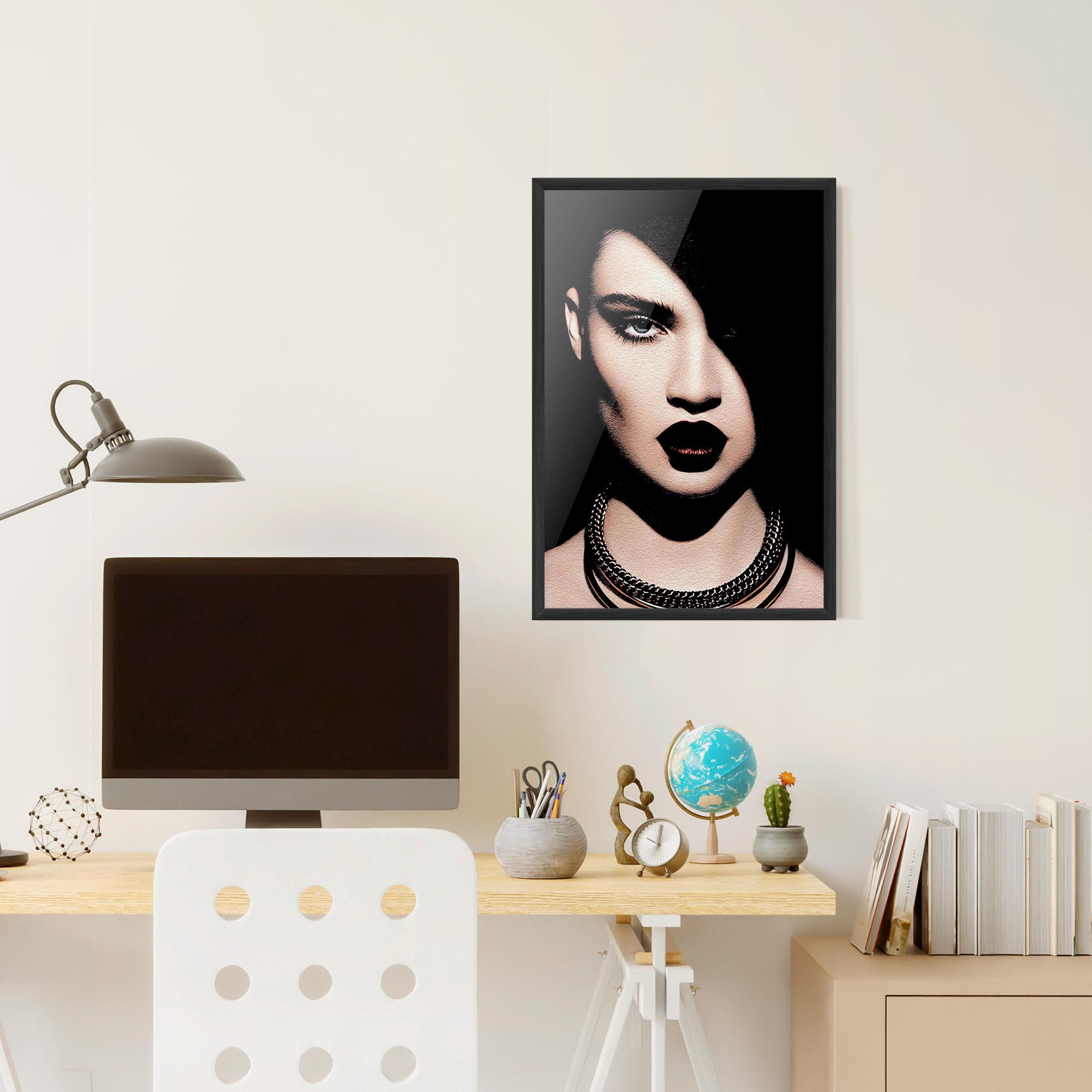 Keretezett Poszter Gold Necklace mockup 6