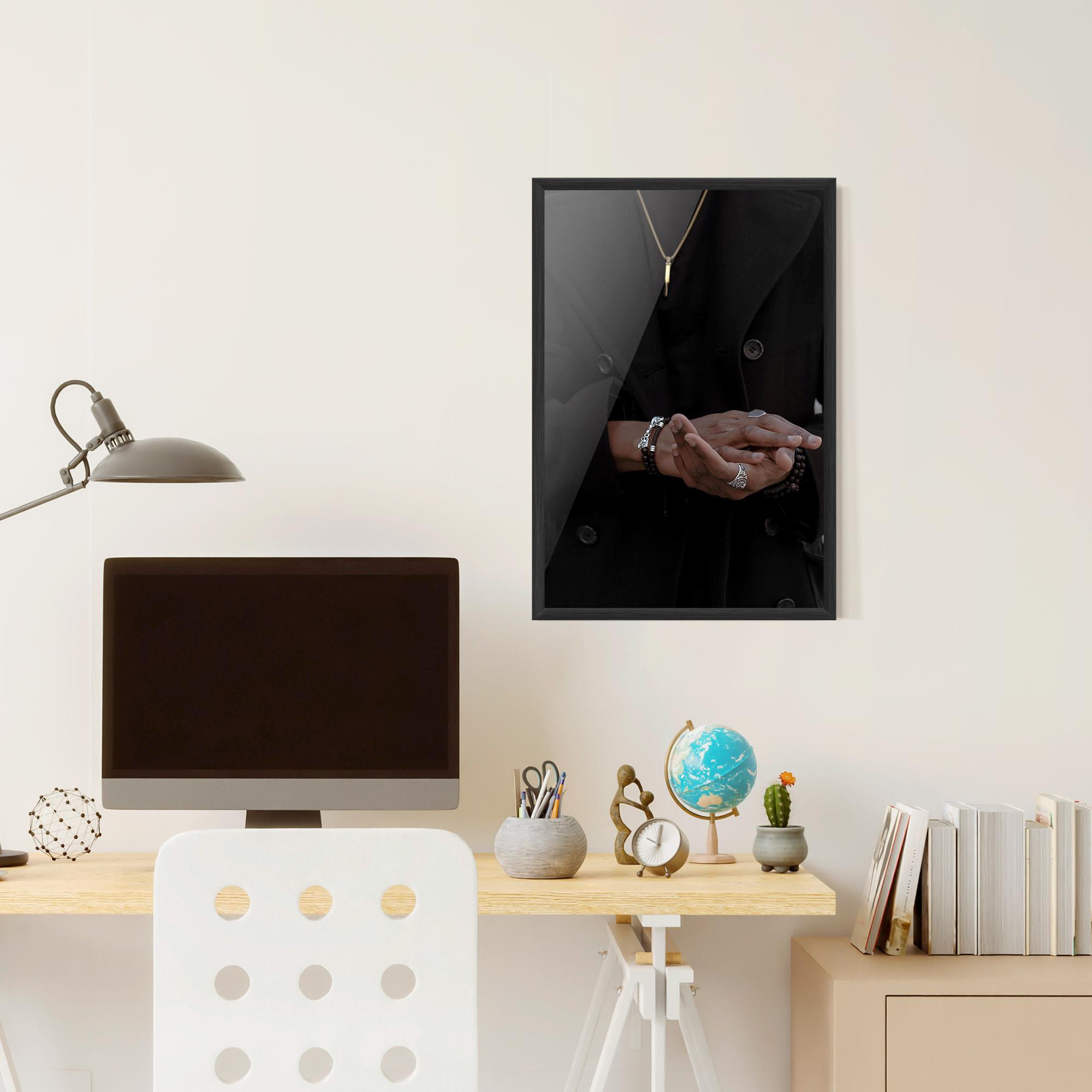 Keretezett Poszter Man Accessories mockup 6