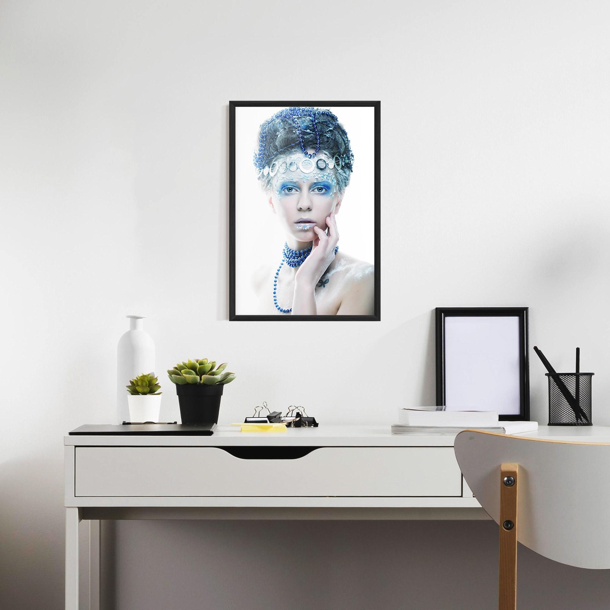 Keretezett Poszter Blue Fairy Woman mockup 7