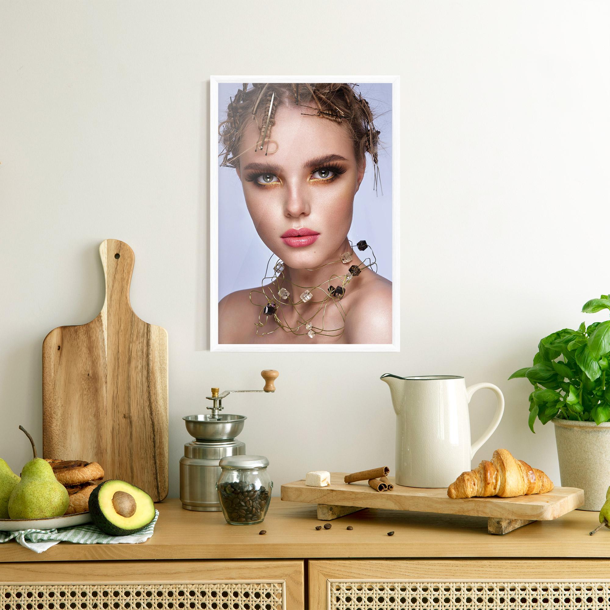 Keretezett Poszter Gold Abstract Accessory mockup 8