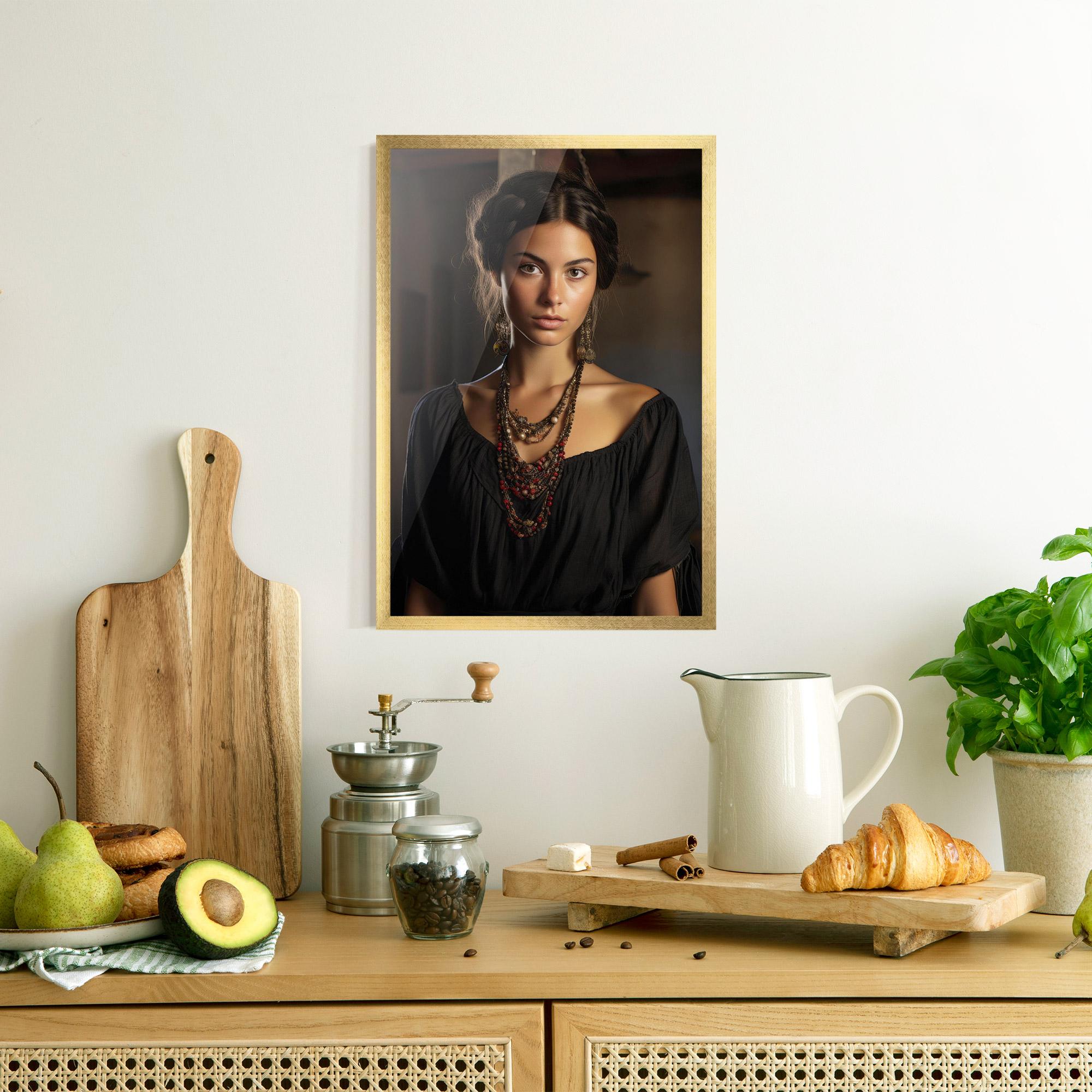 Keretezett Poszter Handmade Jewelry mockup 8