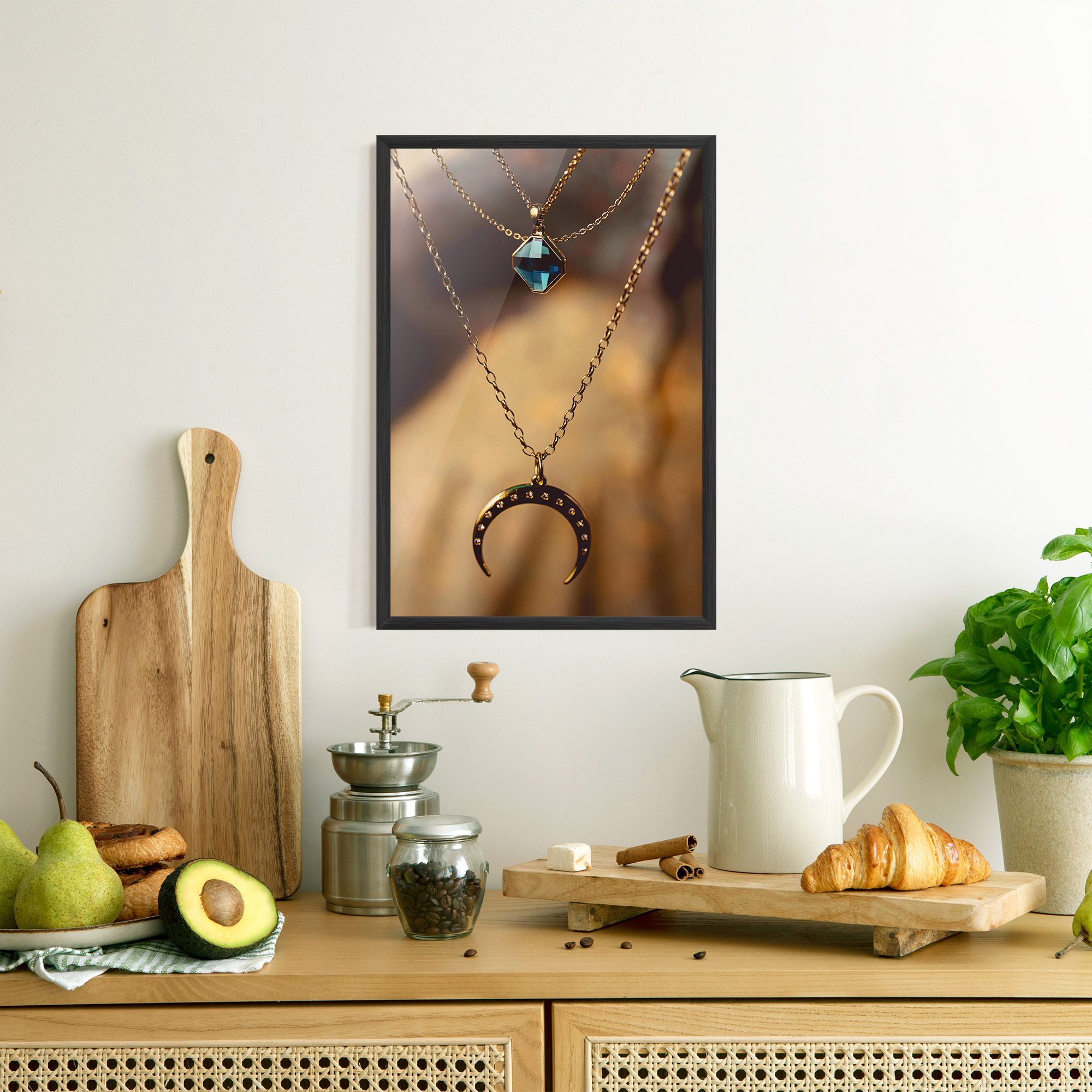Moon Blue Necklace mockup 8