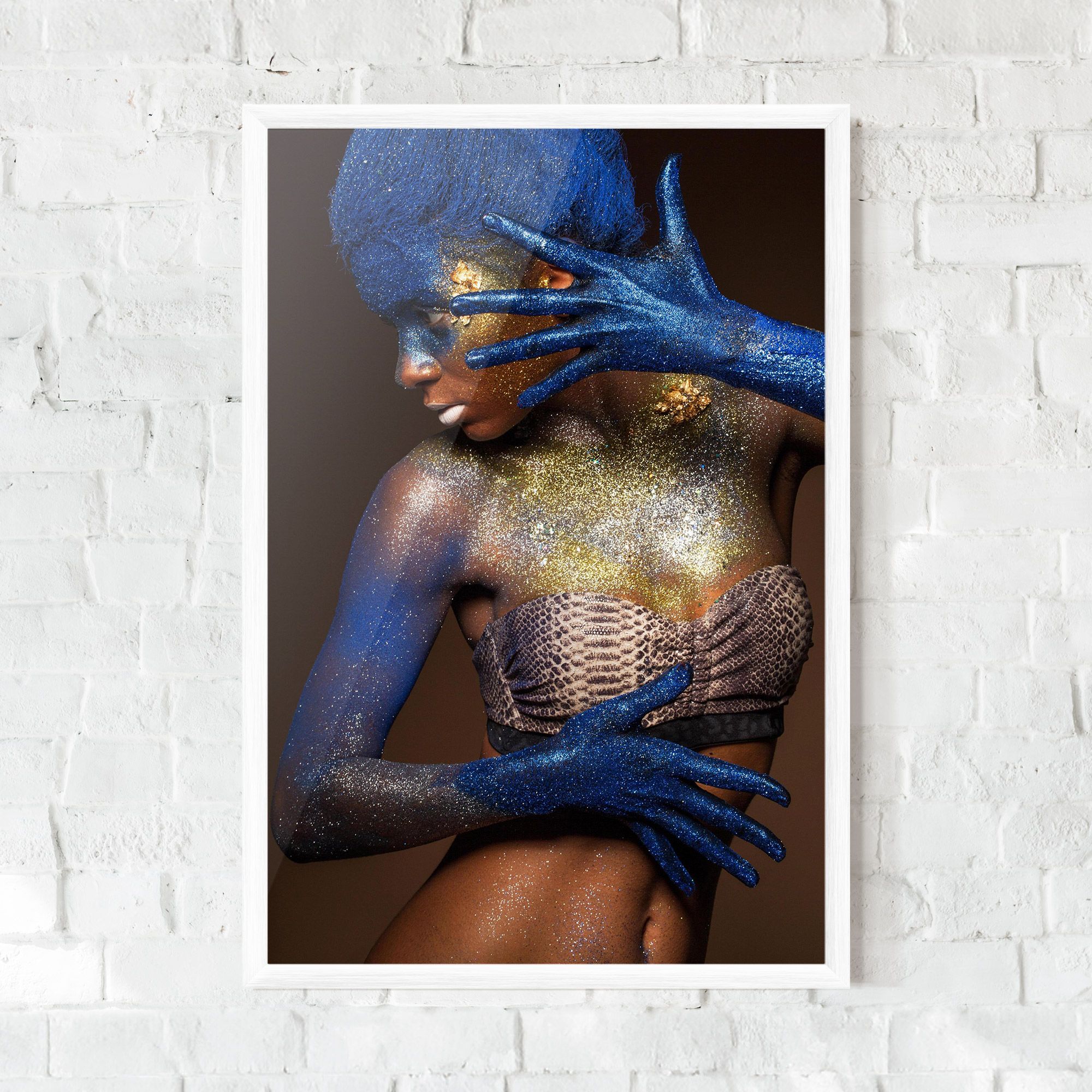 Blue Hair Make Up mockup 0