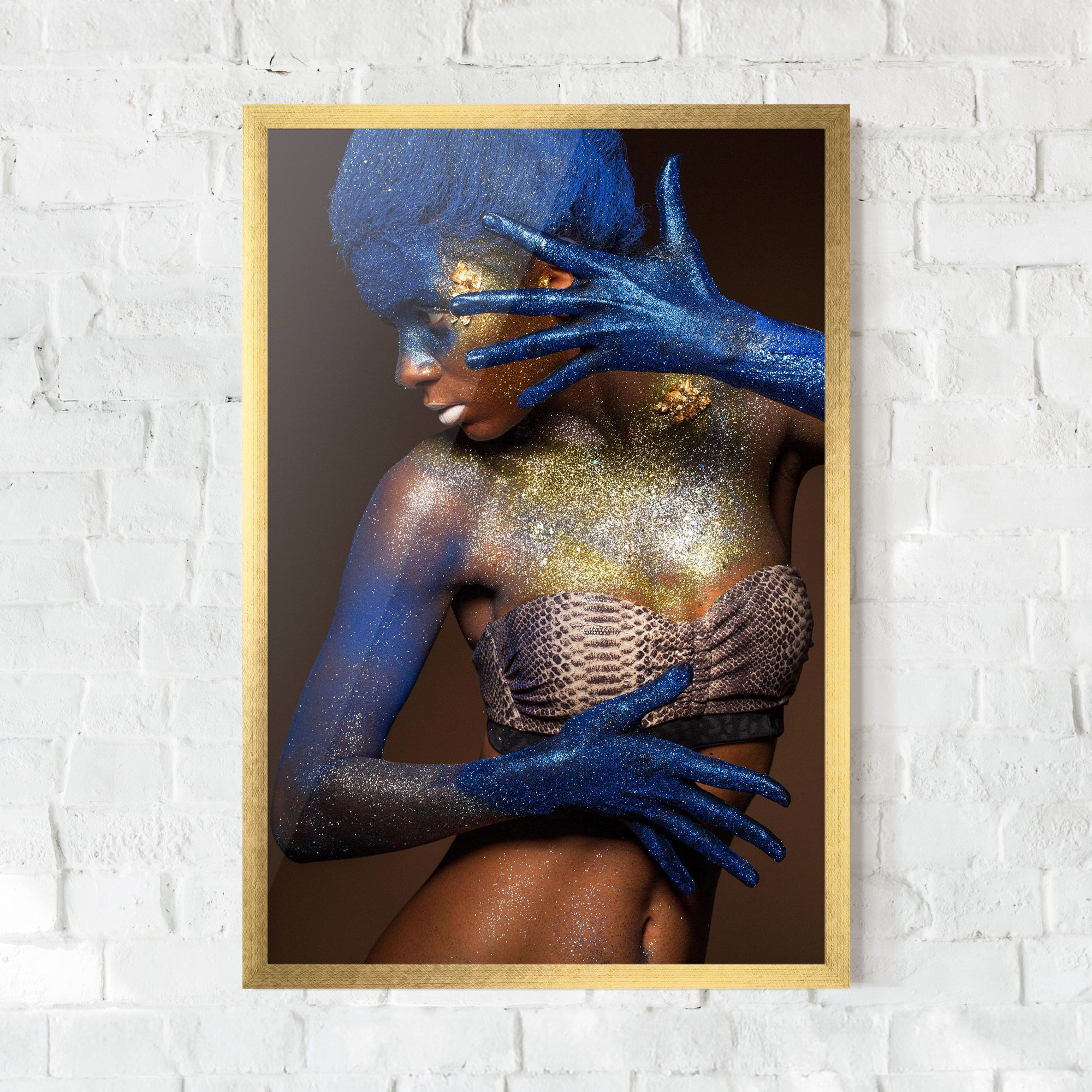 Blue Hair Make Up mockup 0