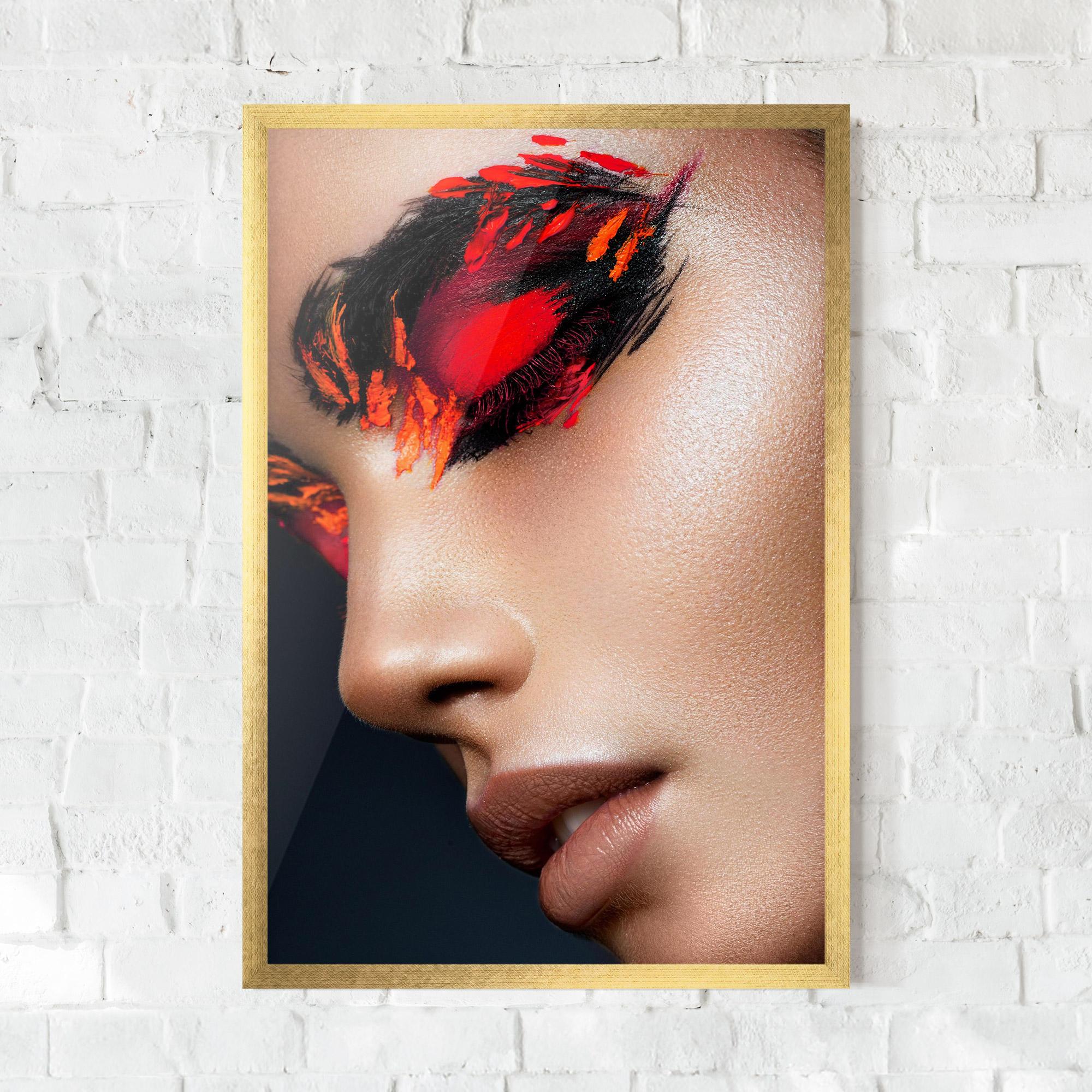 Keretezett Poszter Fire Make Up mockup 0