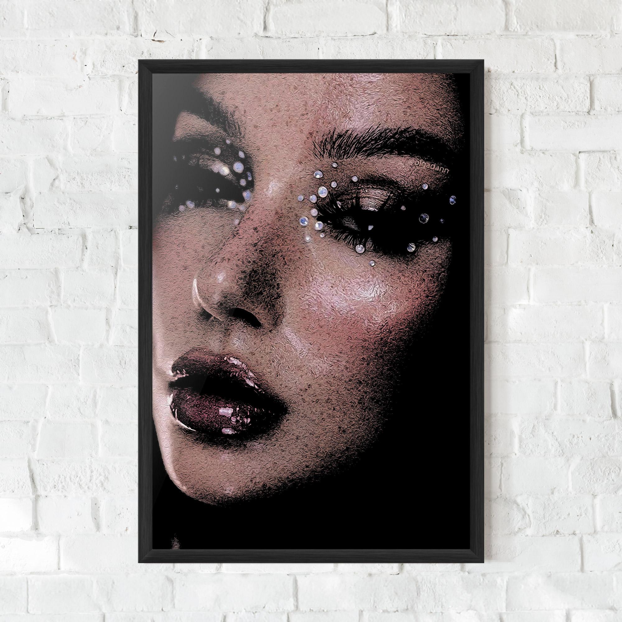 Keretezett Poszter Pretty Crystal Makeup mockup 0