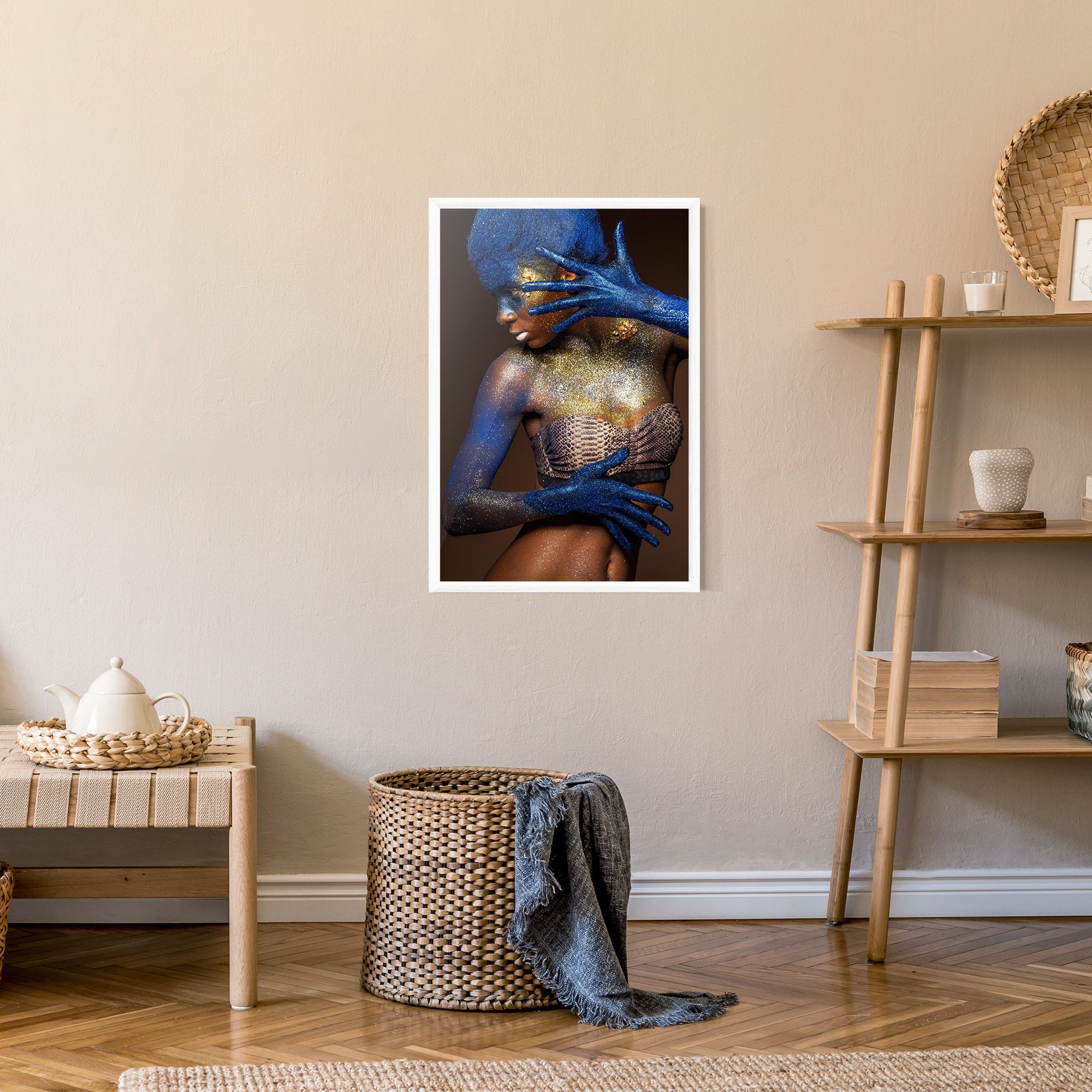 Blue Hair Make Up mockup 9