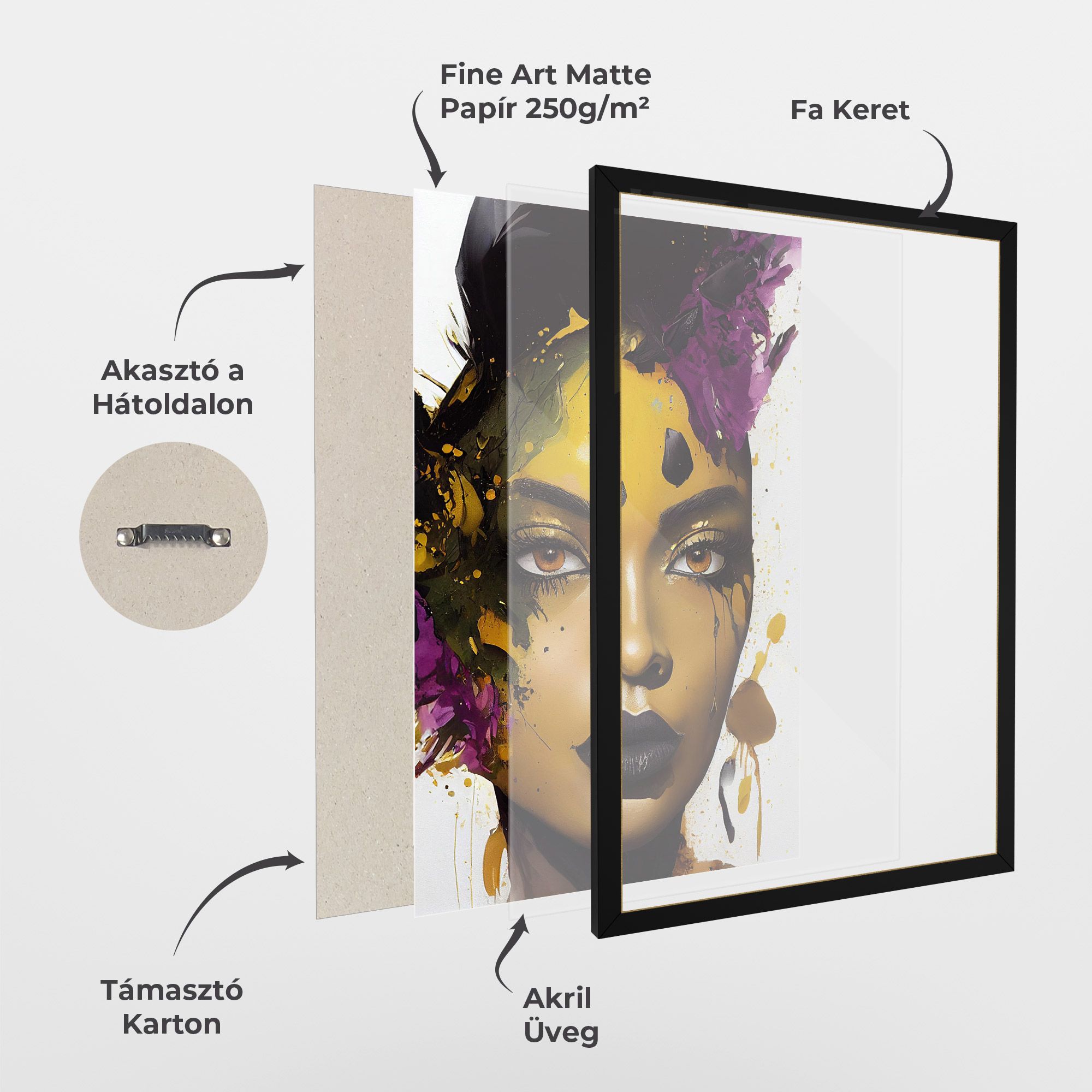 Yellow Black Lips Makeup mockup 1