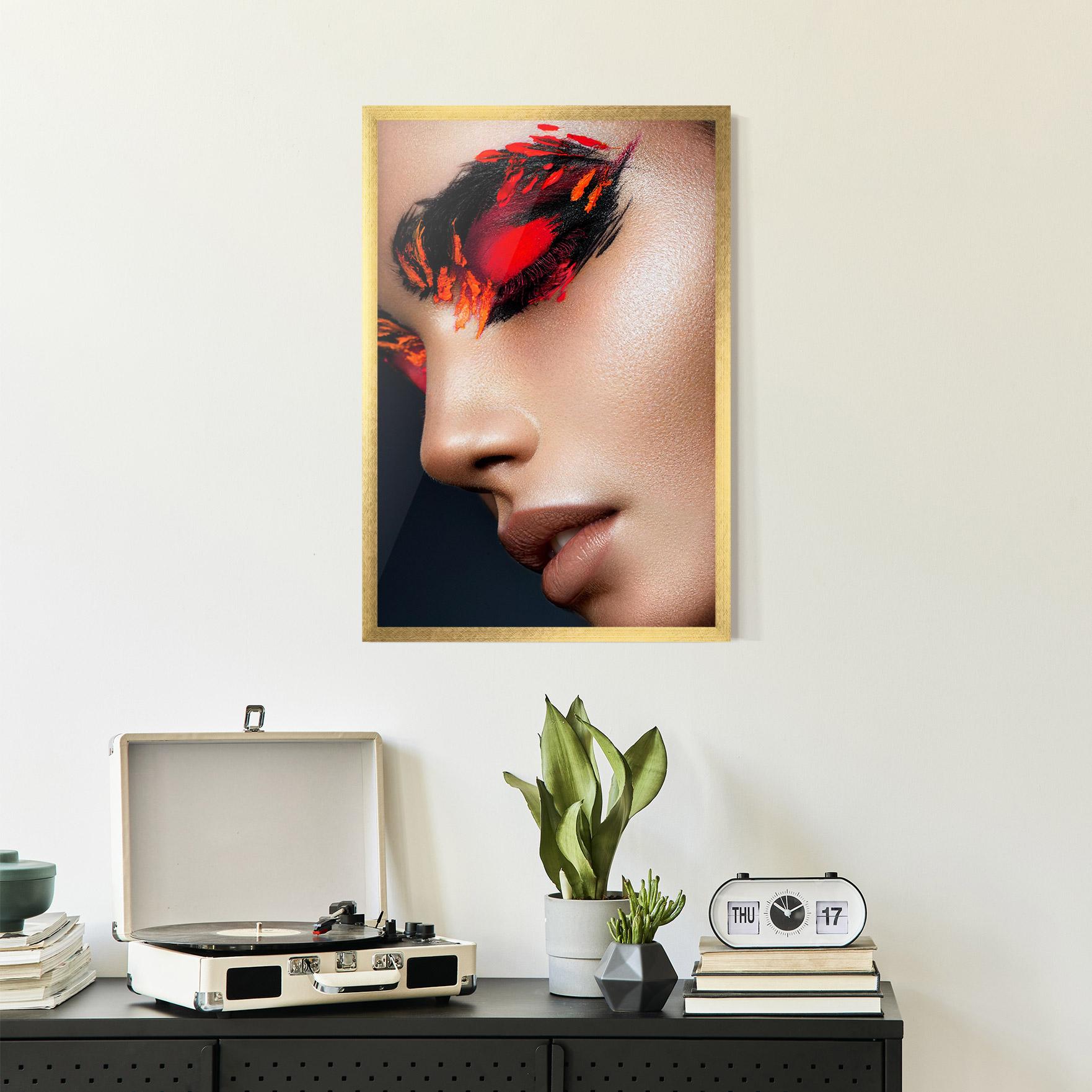 Keretezett Poszter Fire Make Up mockup 2