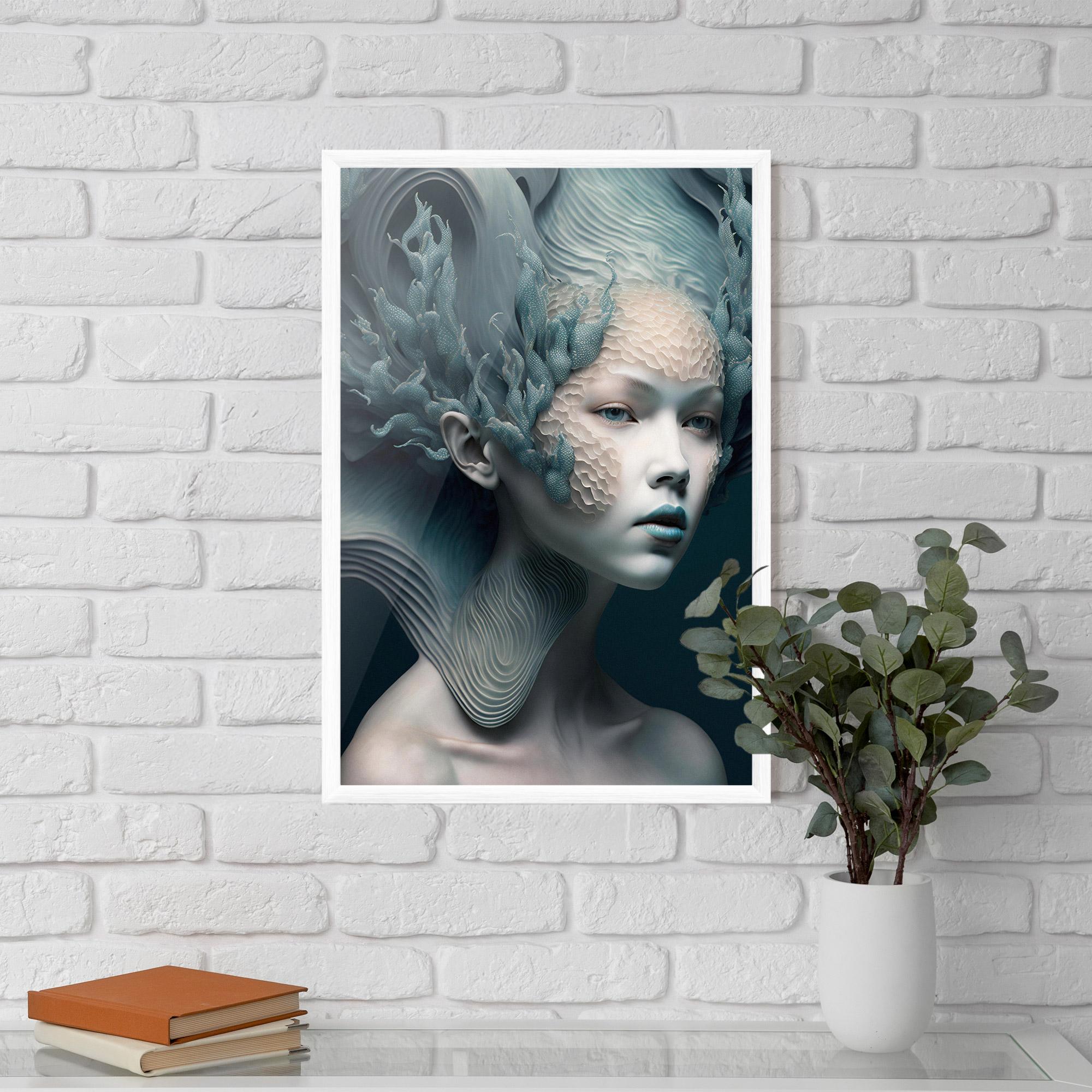 Keretezett Poszter Mermaid Makeup mockup 5