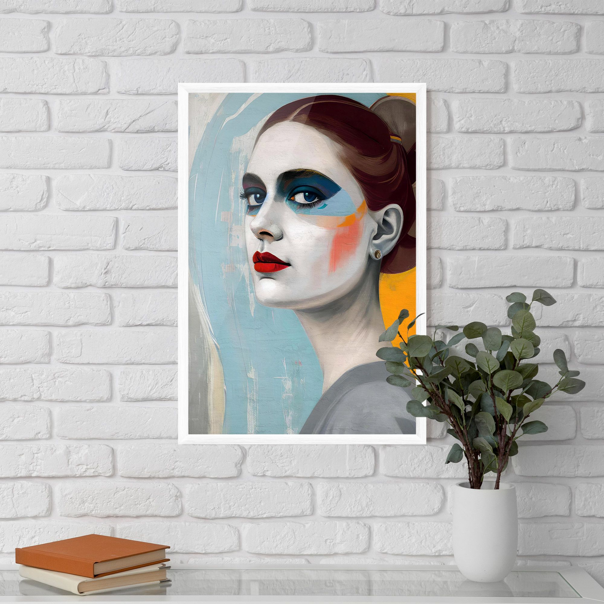 White Blue Makeup mockup 5