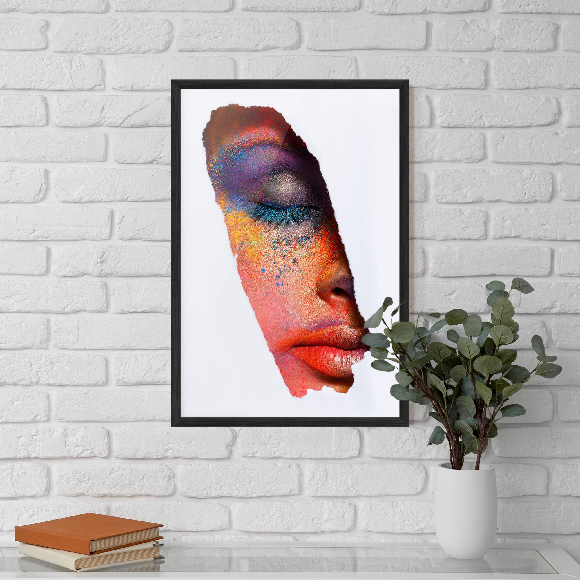 Keretezett Poszter Blue Eyelashes mockup 5