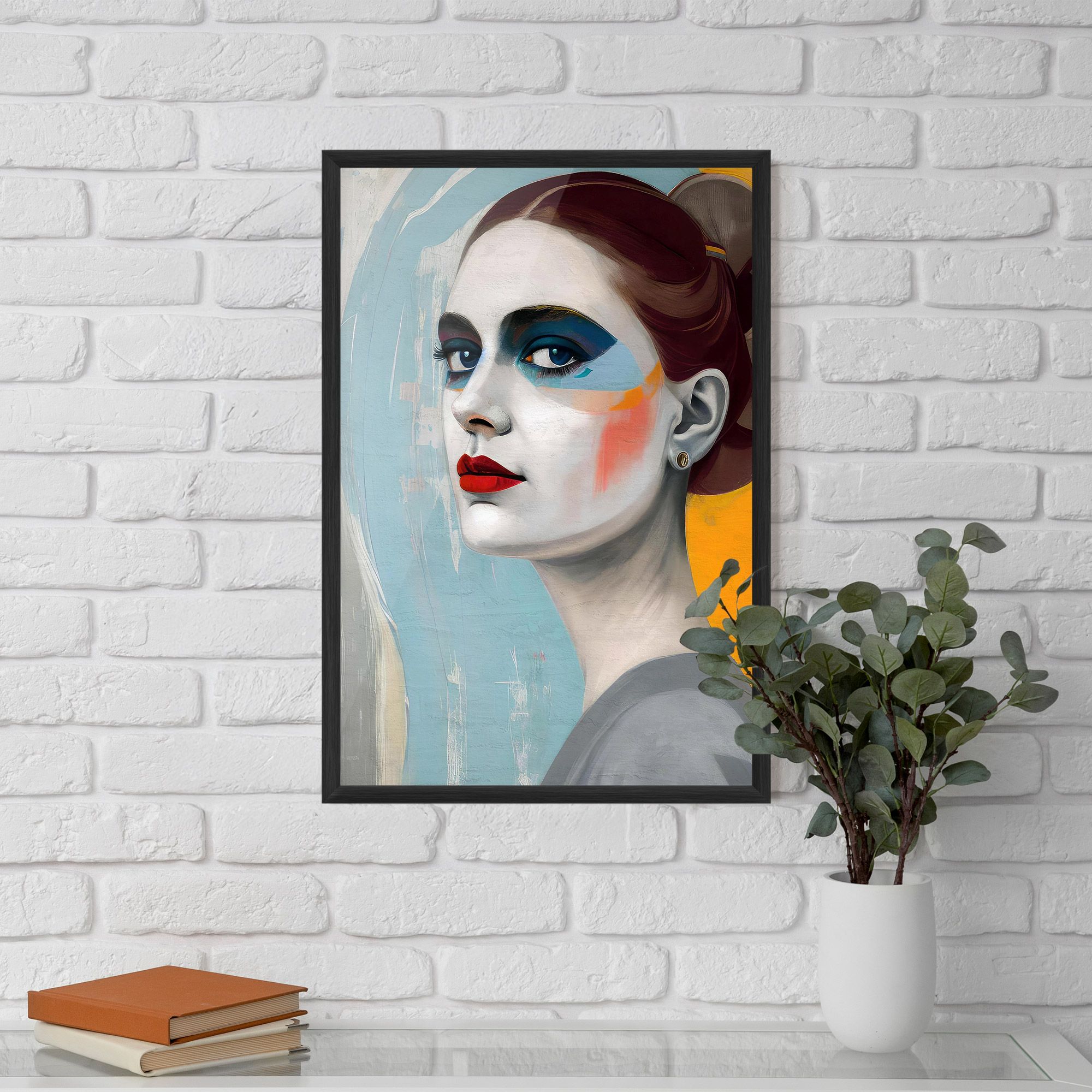 White Blue Makeup mockup 5