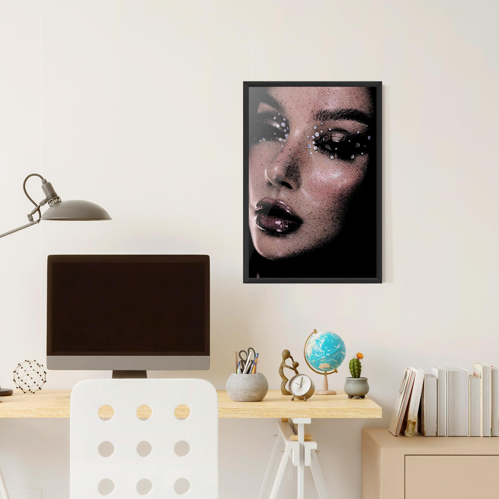 Keretezett Poszter Pretty Crystal Makeup mockup 6