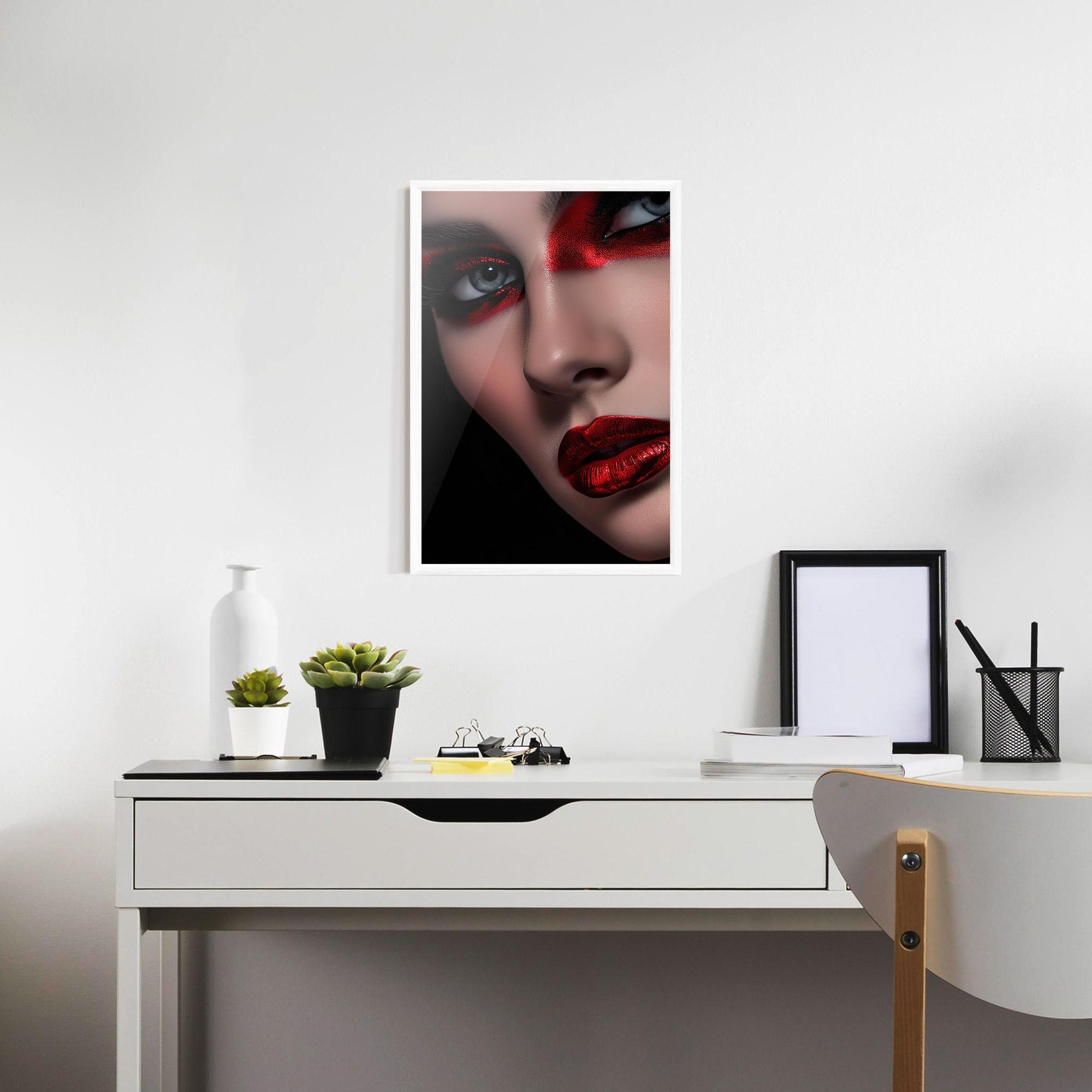 Keretezett Poszter Close Up Red Makeup mockup 7