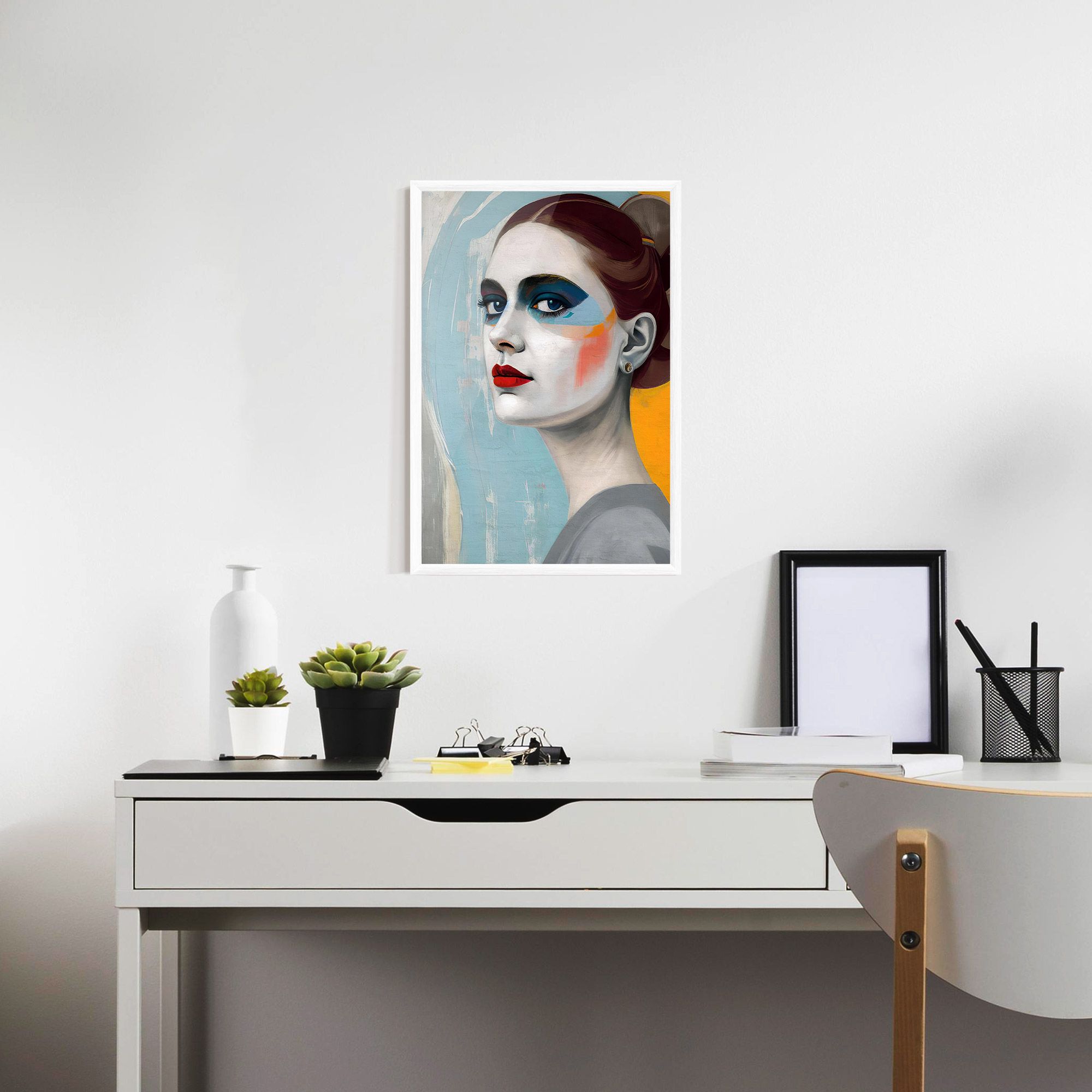 White Blue Makeup mockup 7