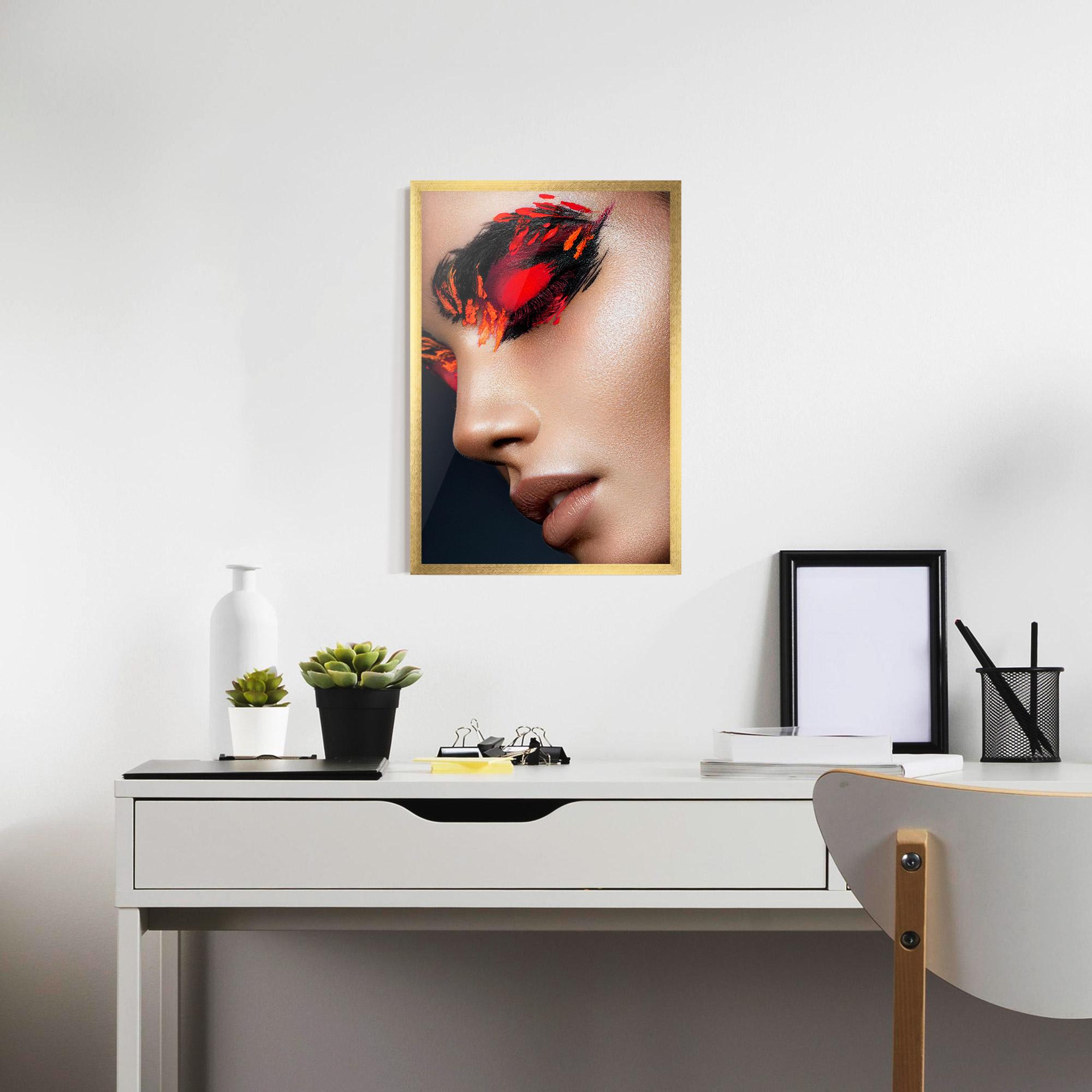 Keretezett Poszter Fire Make Up mockup 7