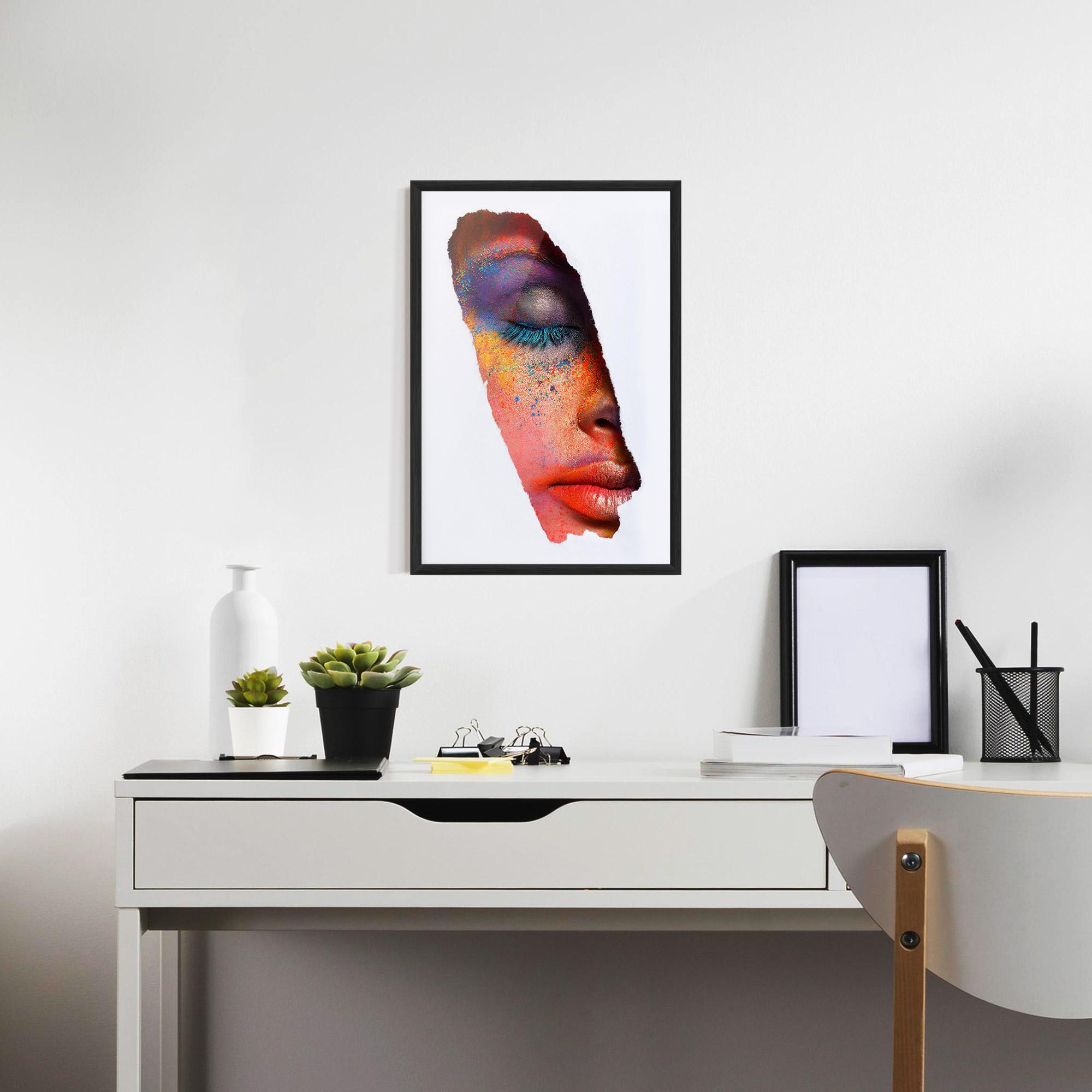 Keretezett Poszter Blue Eyelashes mockup 7