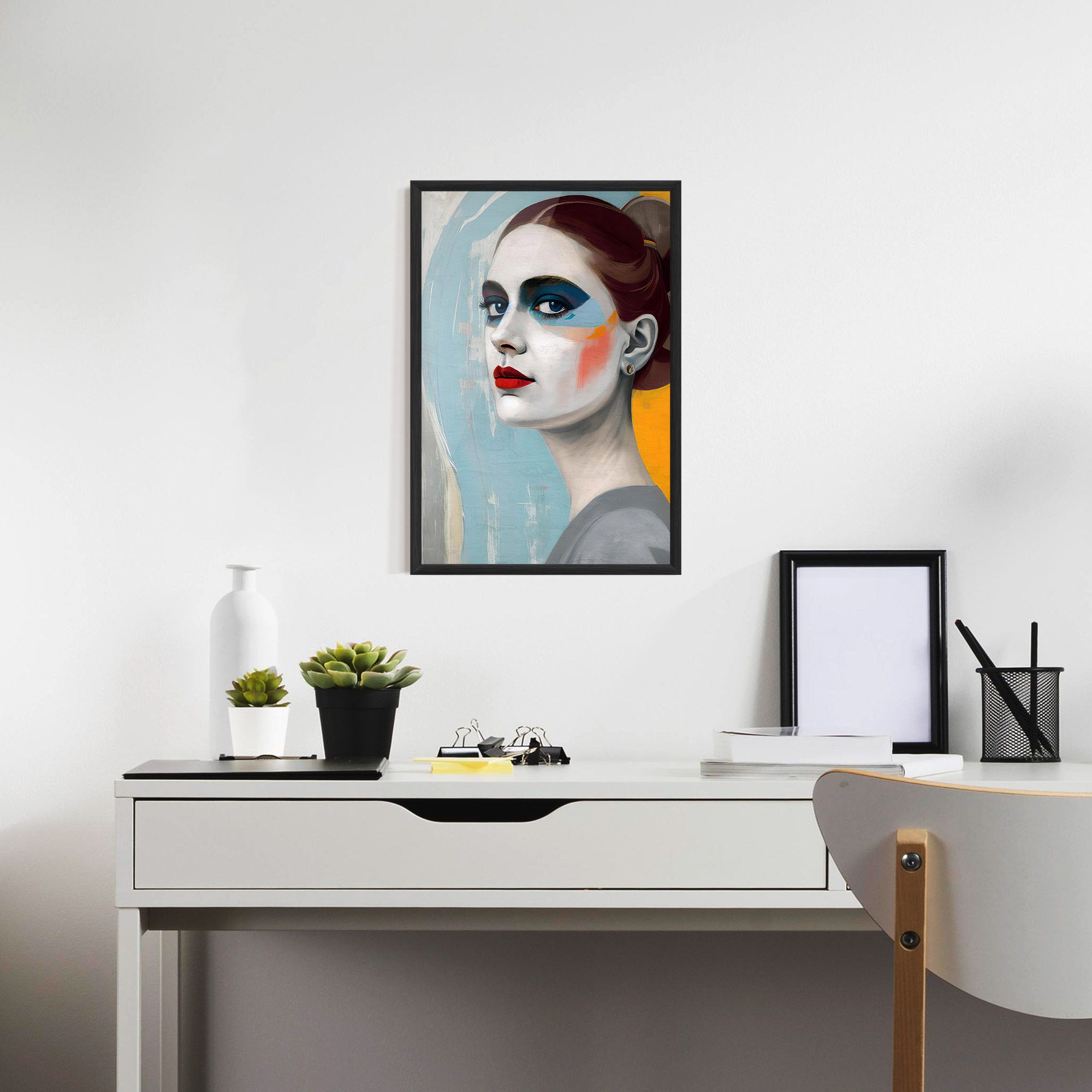 White Blue Makeup mockup 7