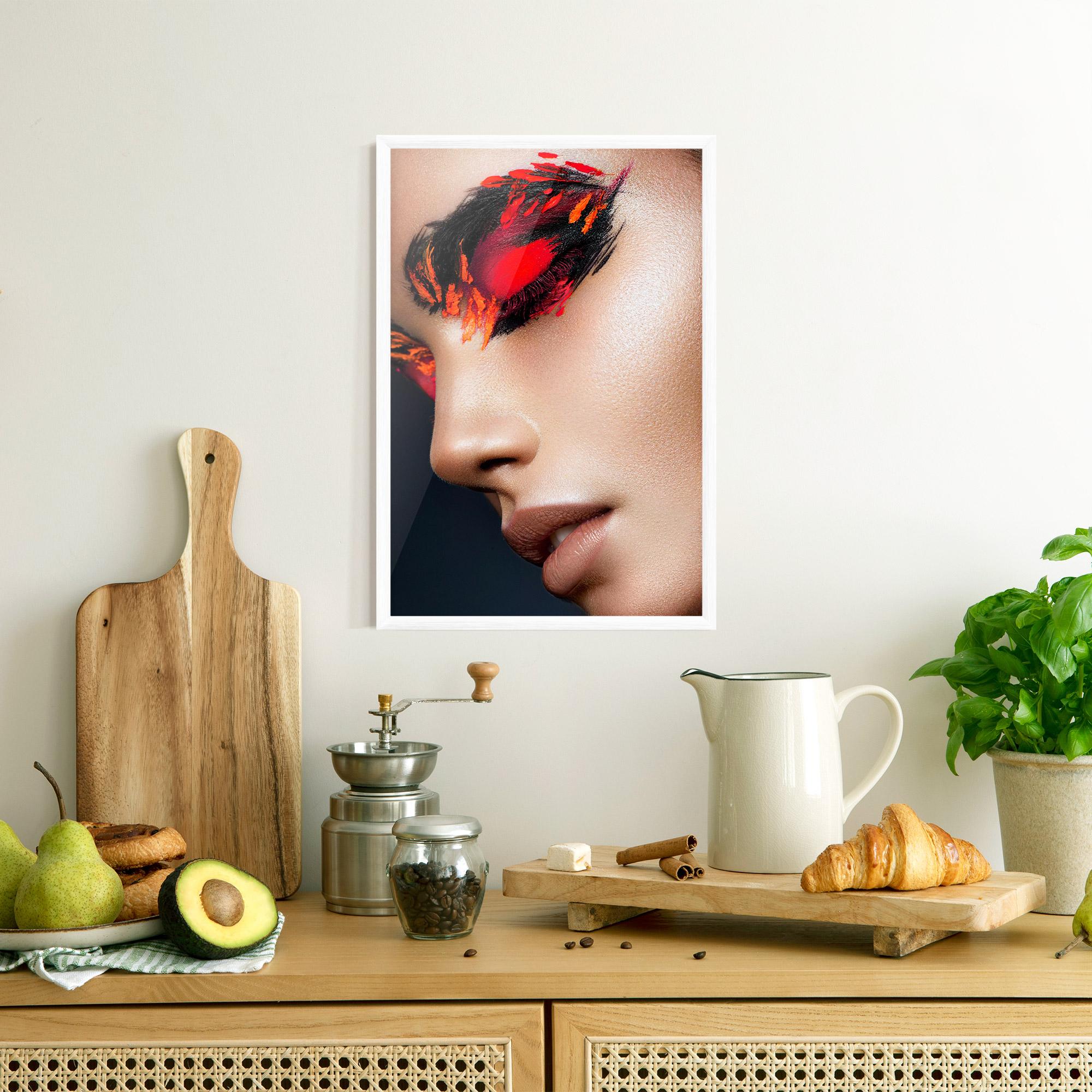 Keretezett Poszter Fire Make Up mockup 8