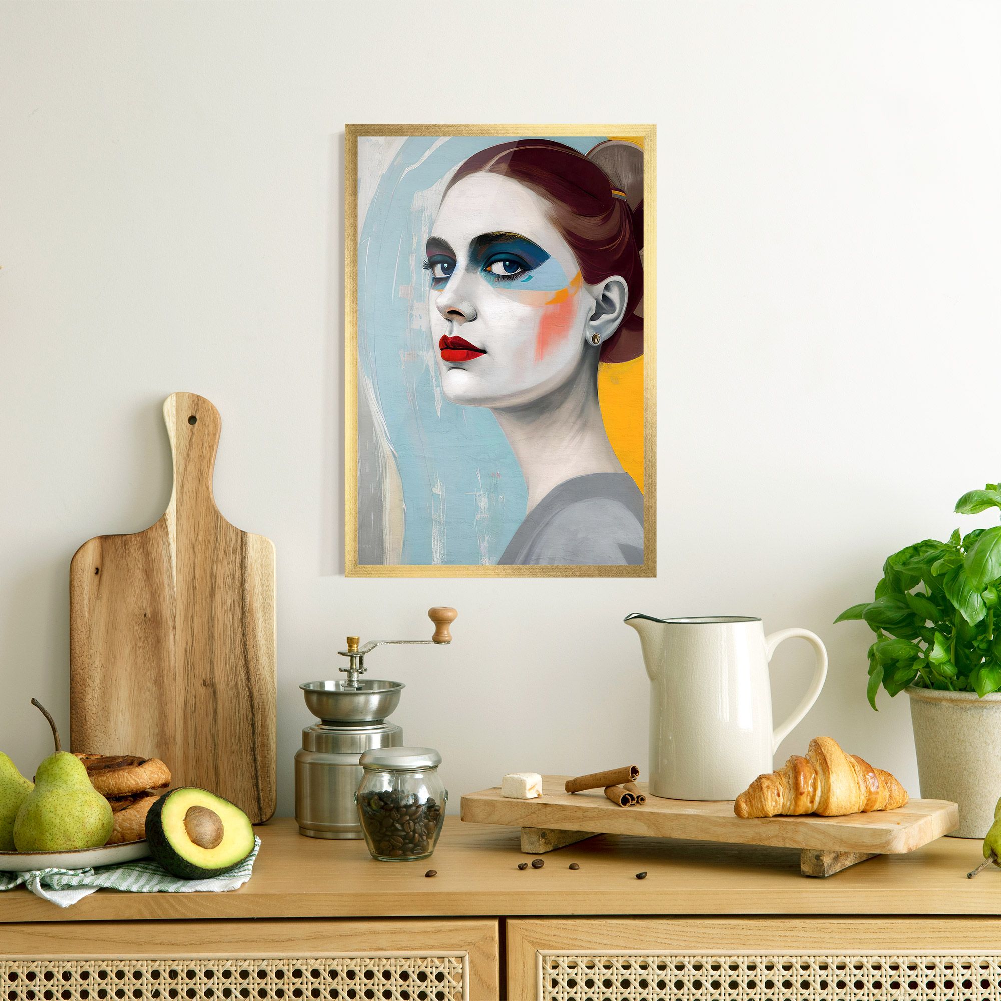 White Blue Makeup mockup 8