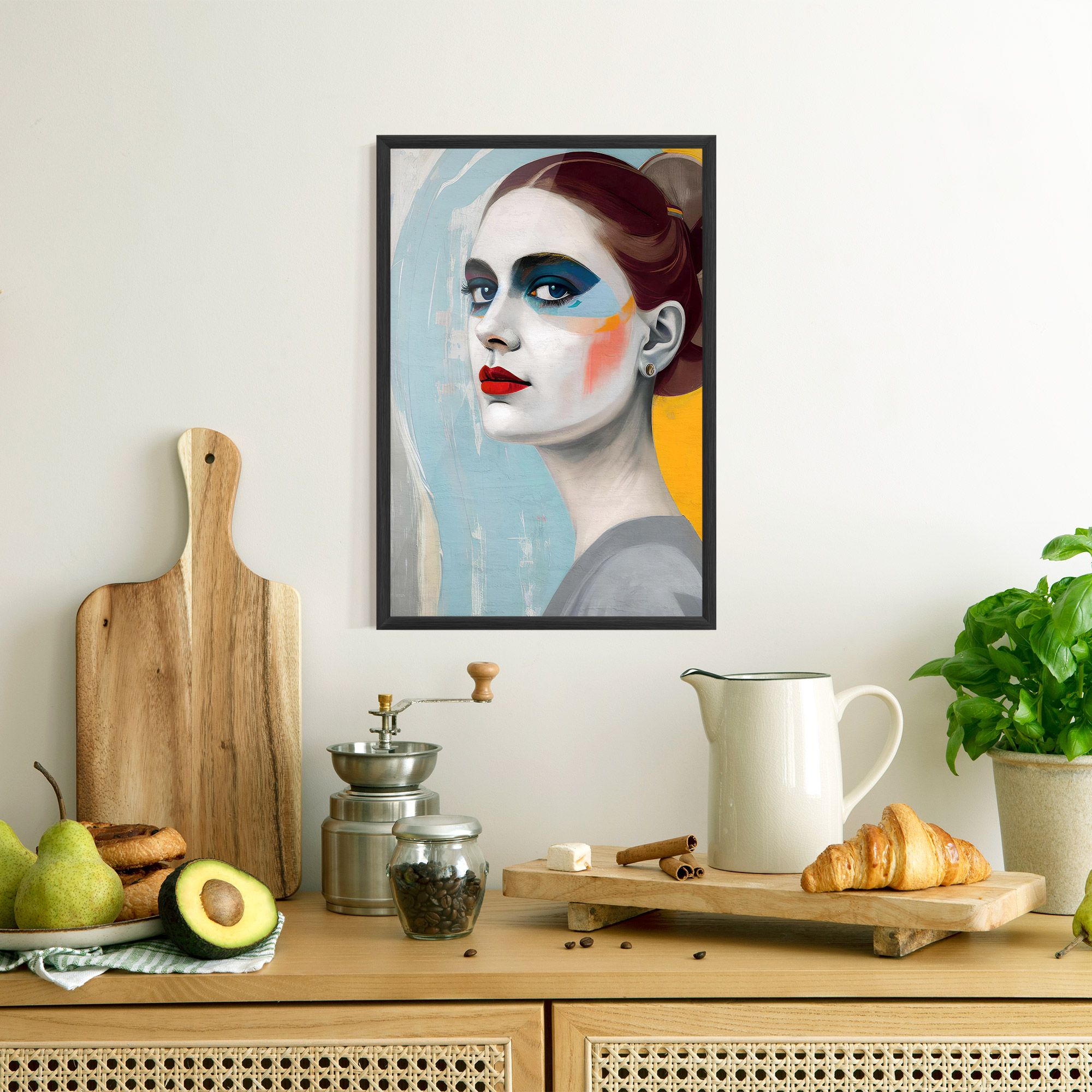 White Blue Makeup mockup 8