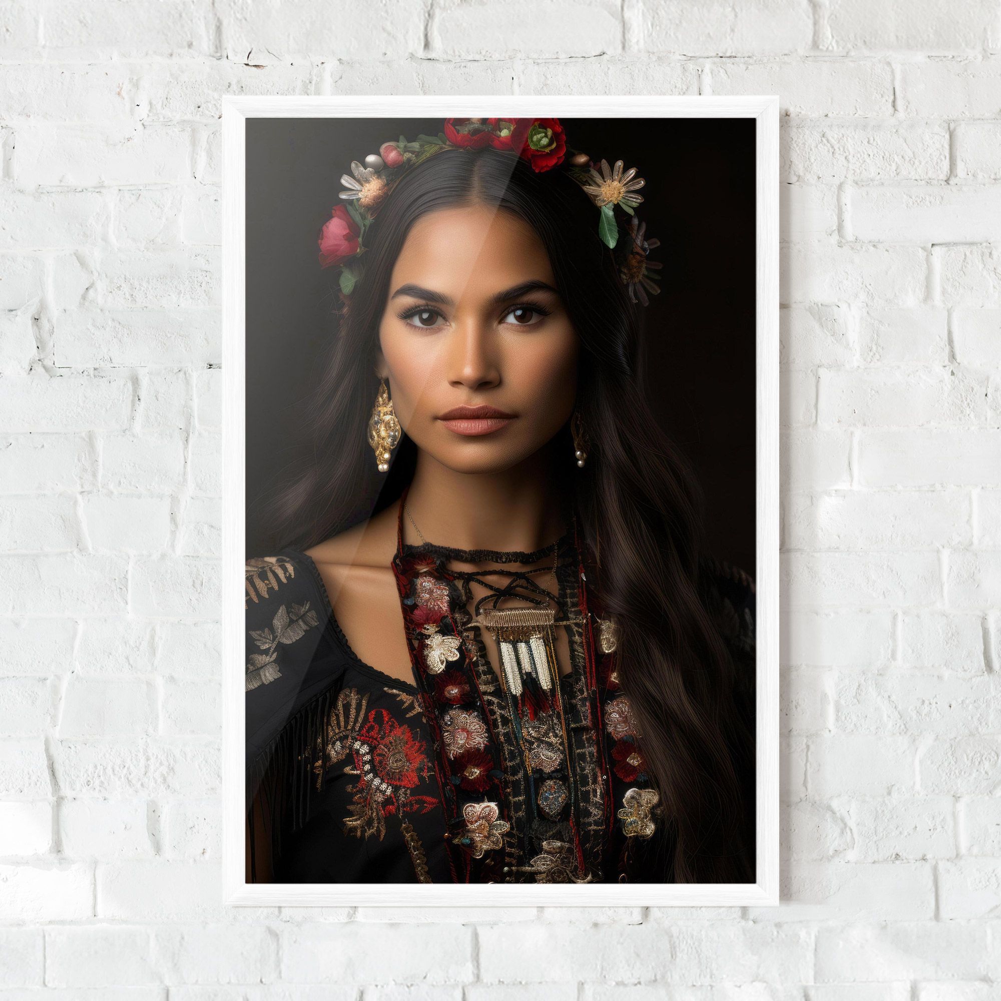 Native American Long Hair mockup 0