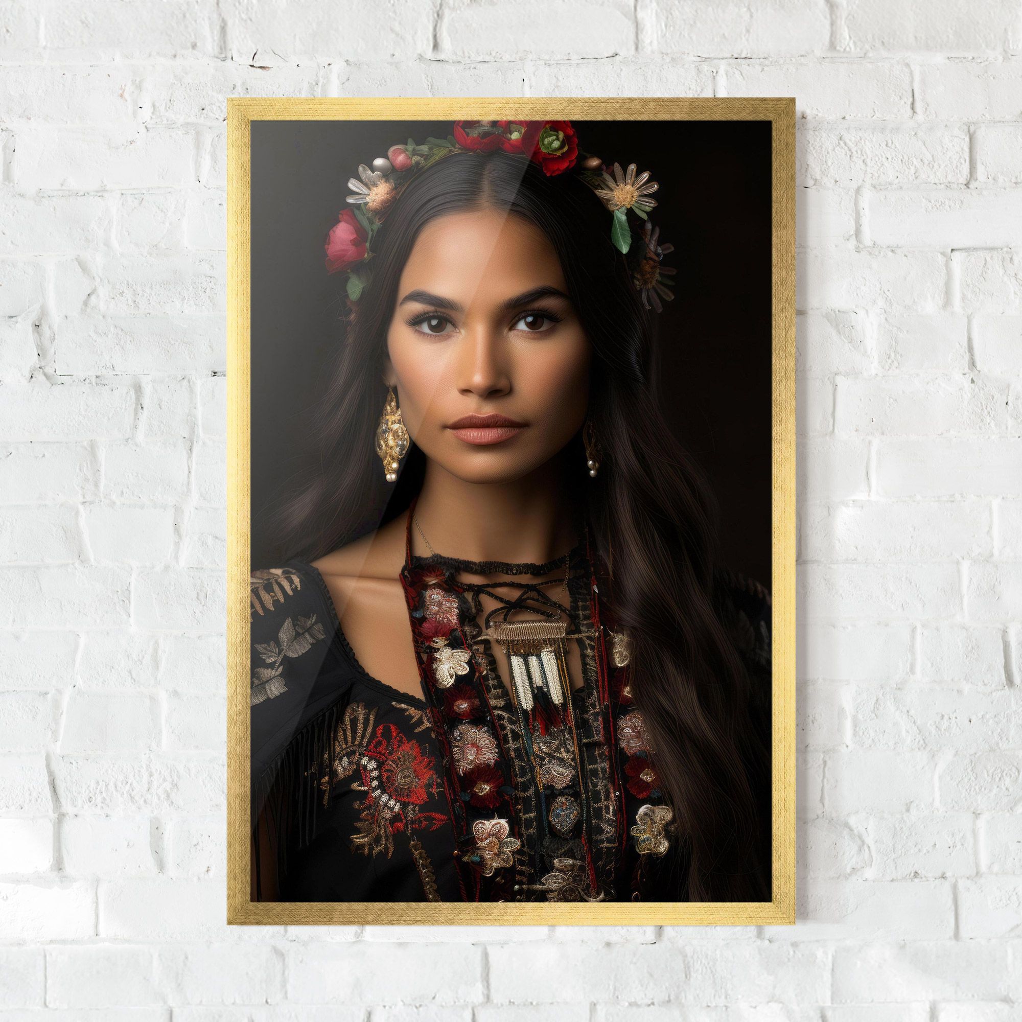 Native American Long Hair mockup 0