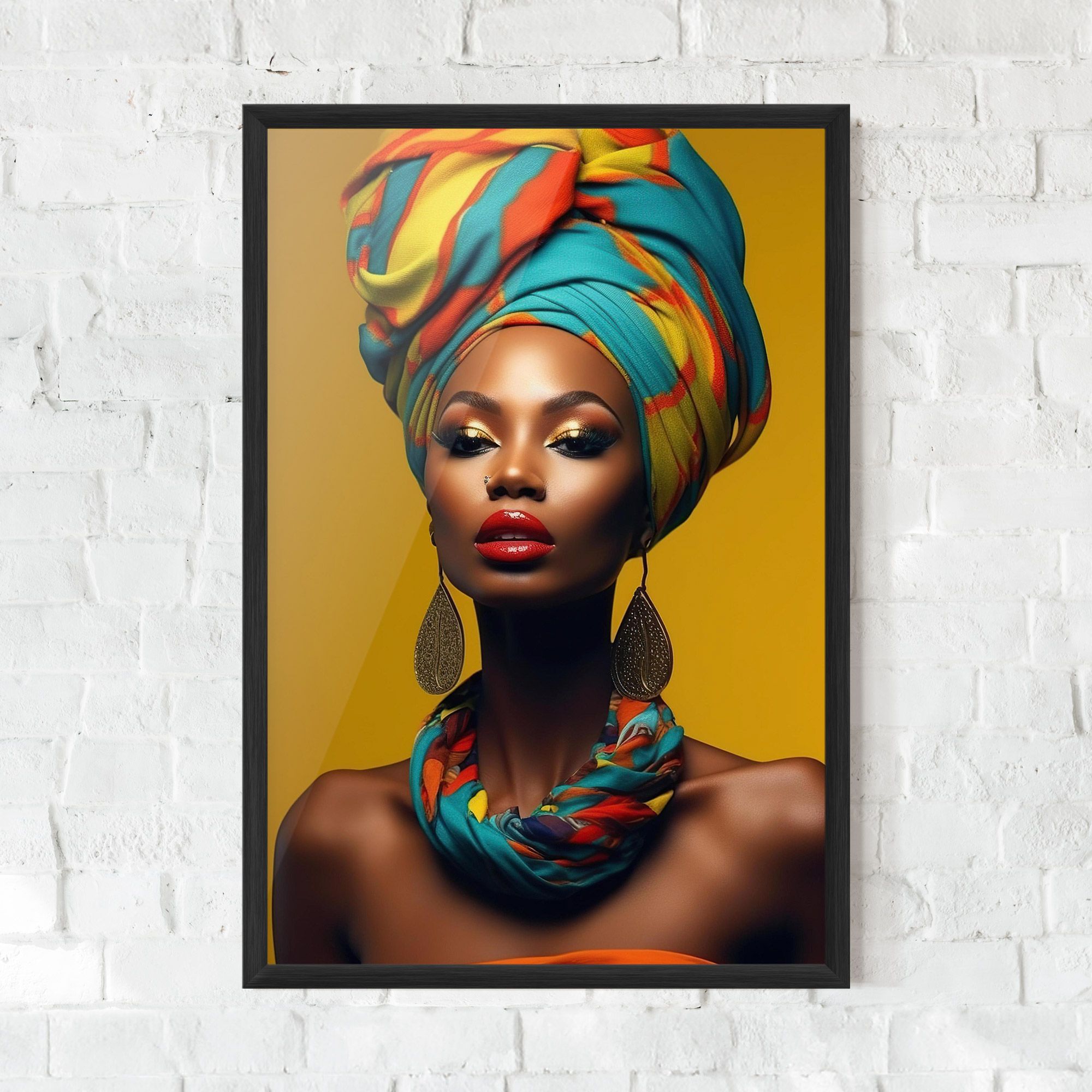 African Yellow Portrait mockup 0
