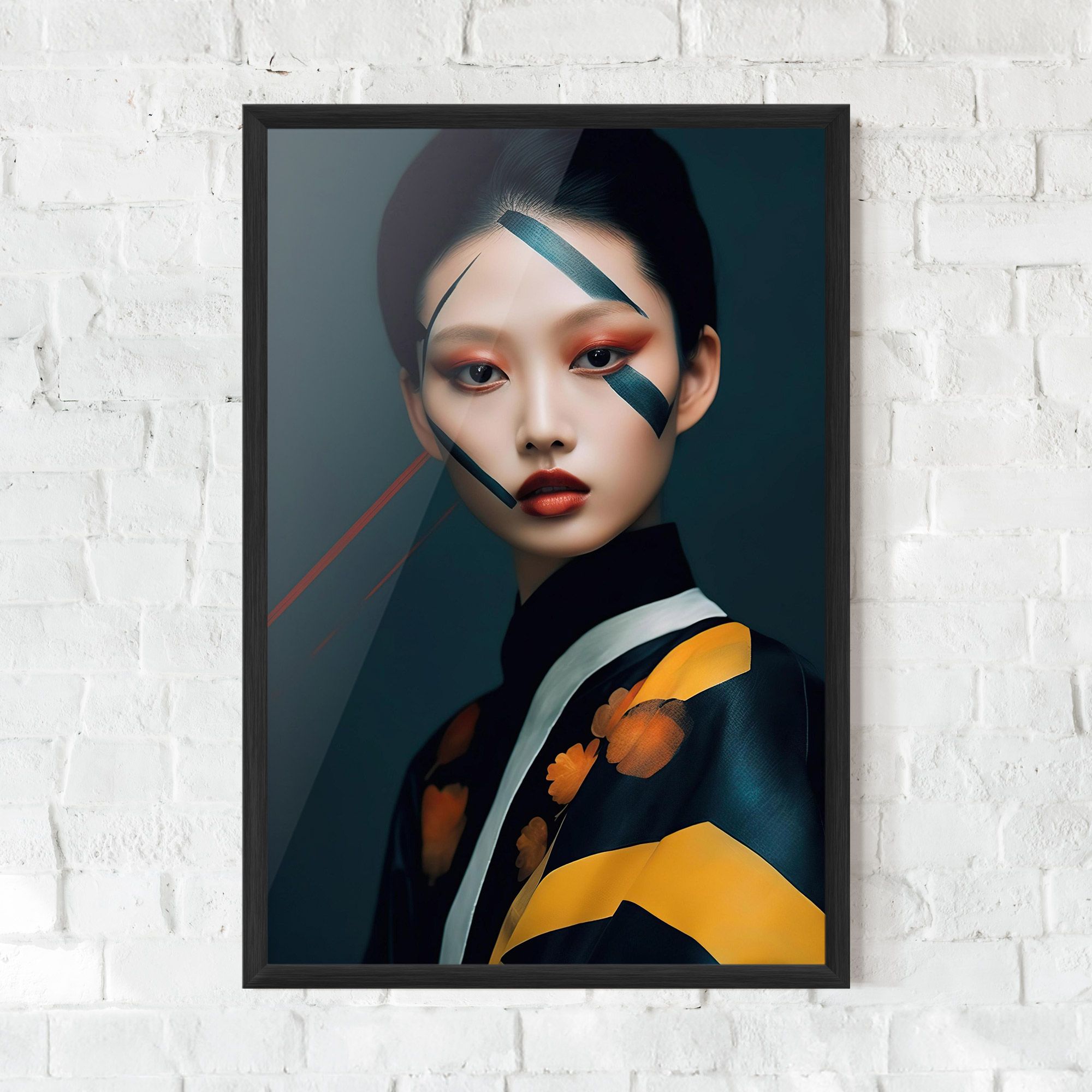 Asian Painted Woman mockup 0