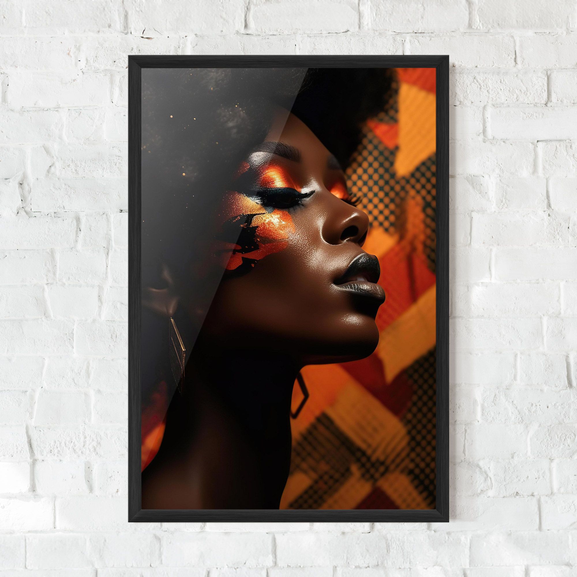 Orange African Makeup mockup 0