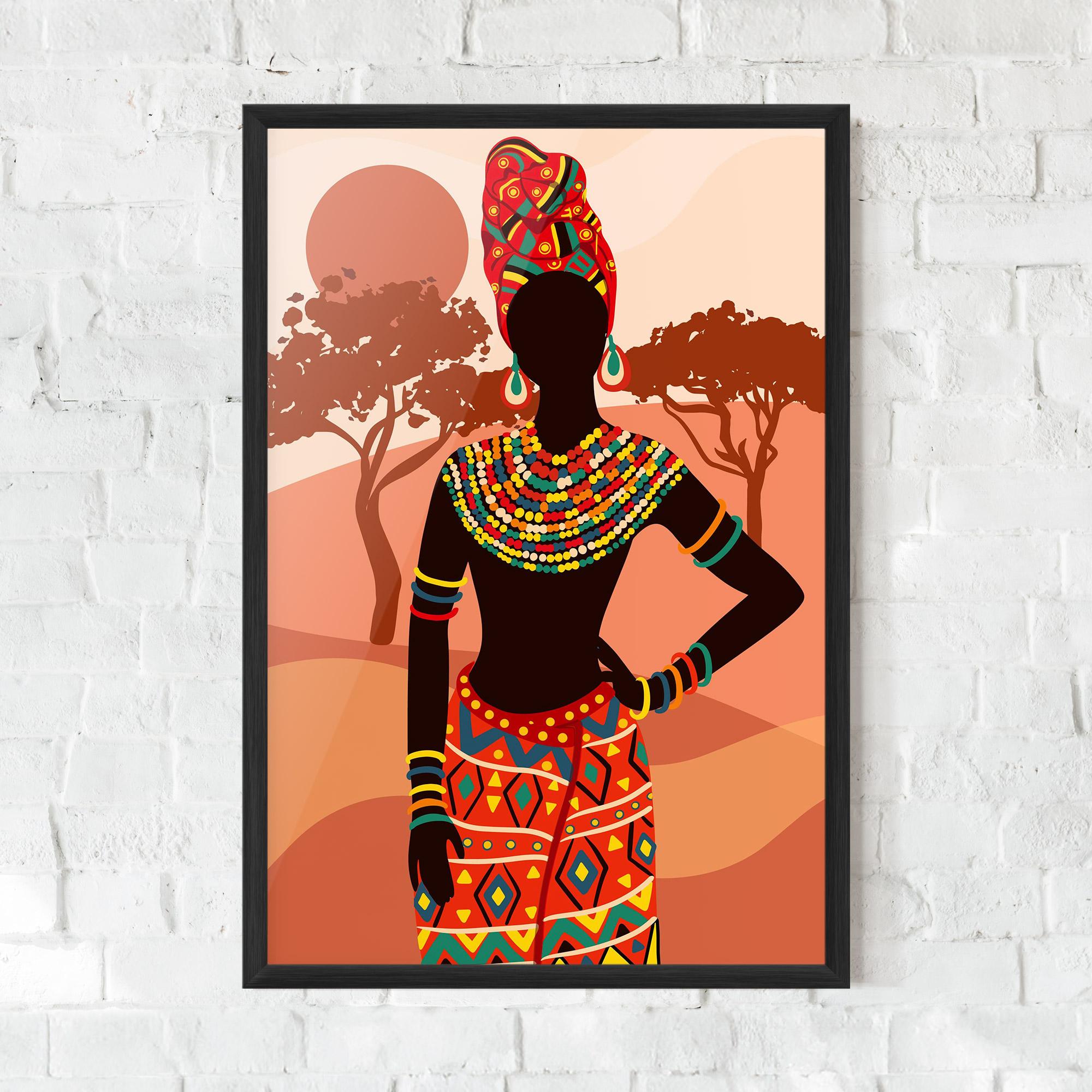 Keretezett Poszter Traditional Clothes mockup 0