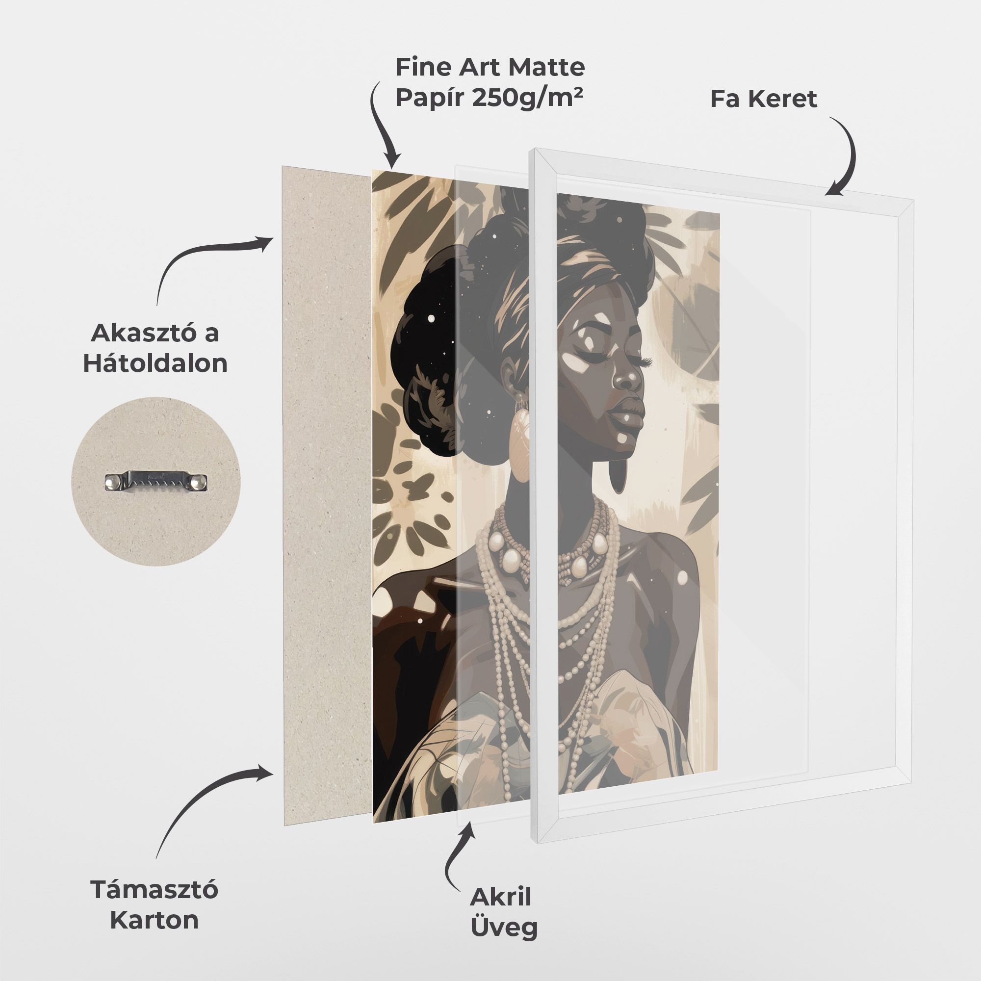 African Woman On Cream mockup 1