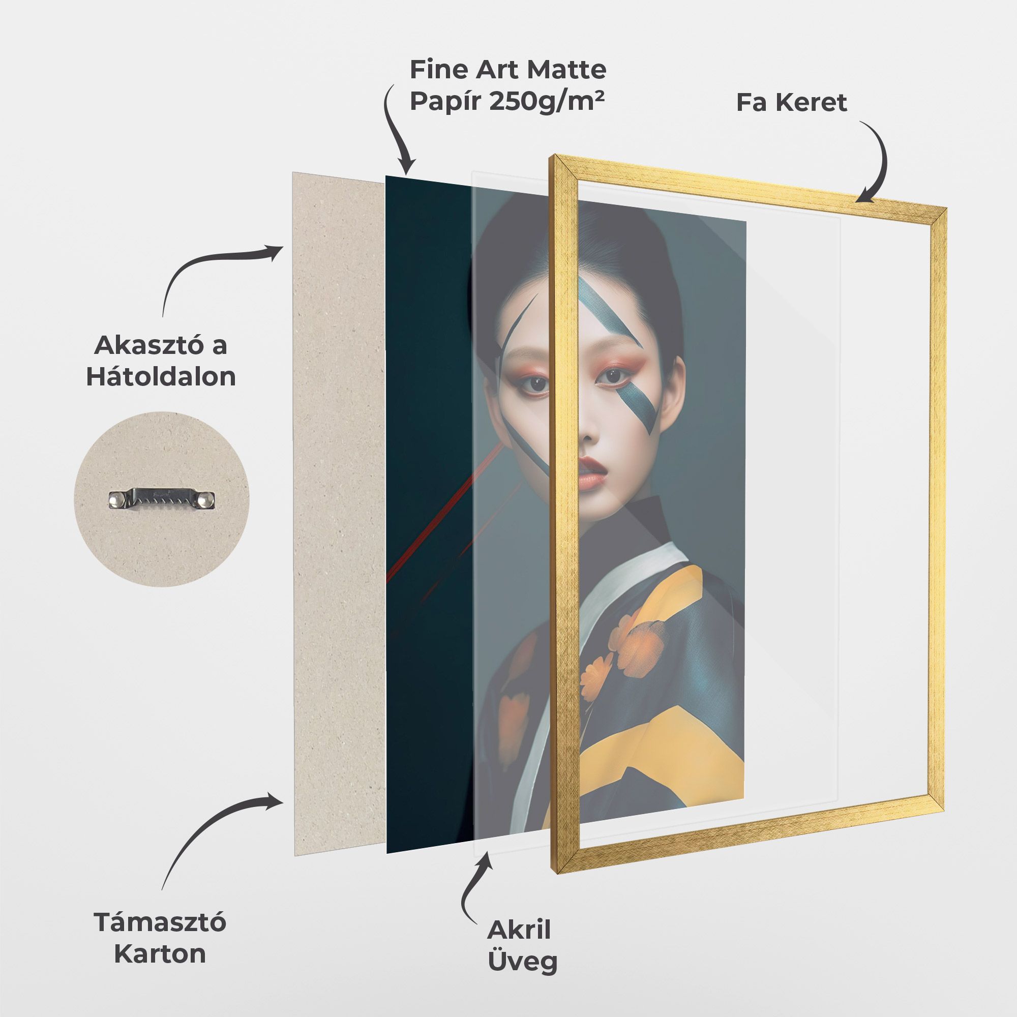 Asian Painted Woman mockup 1