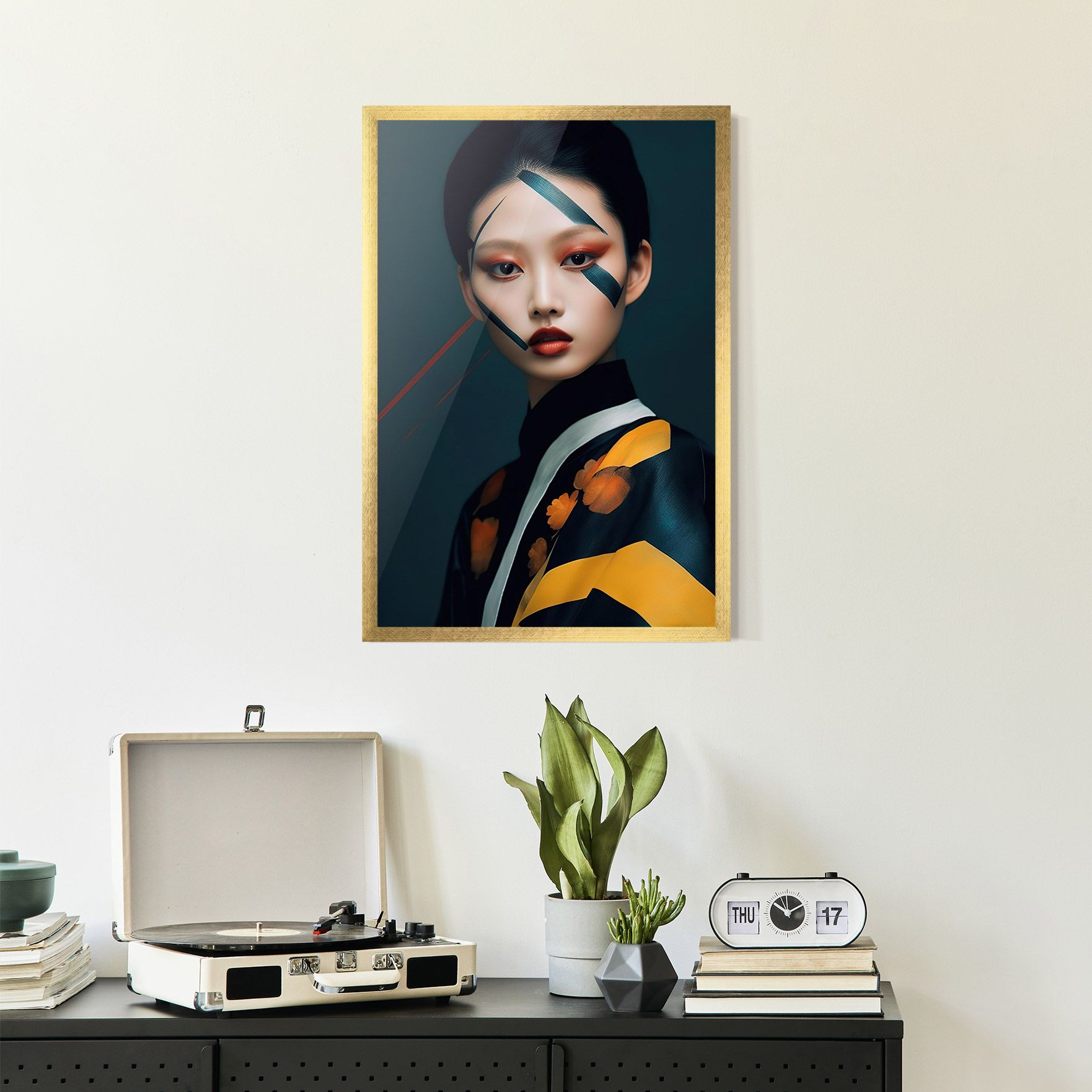 Asian Painted Woman mockup 2