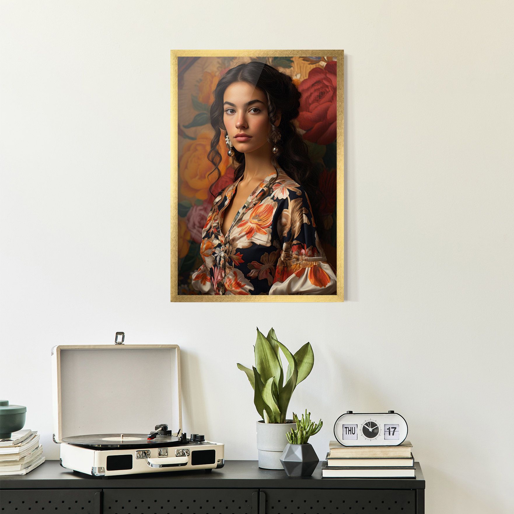 Floral Dress Lady mockup 2