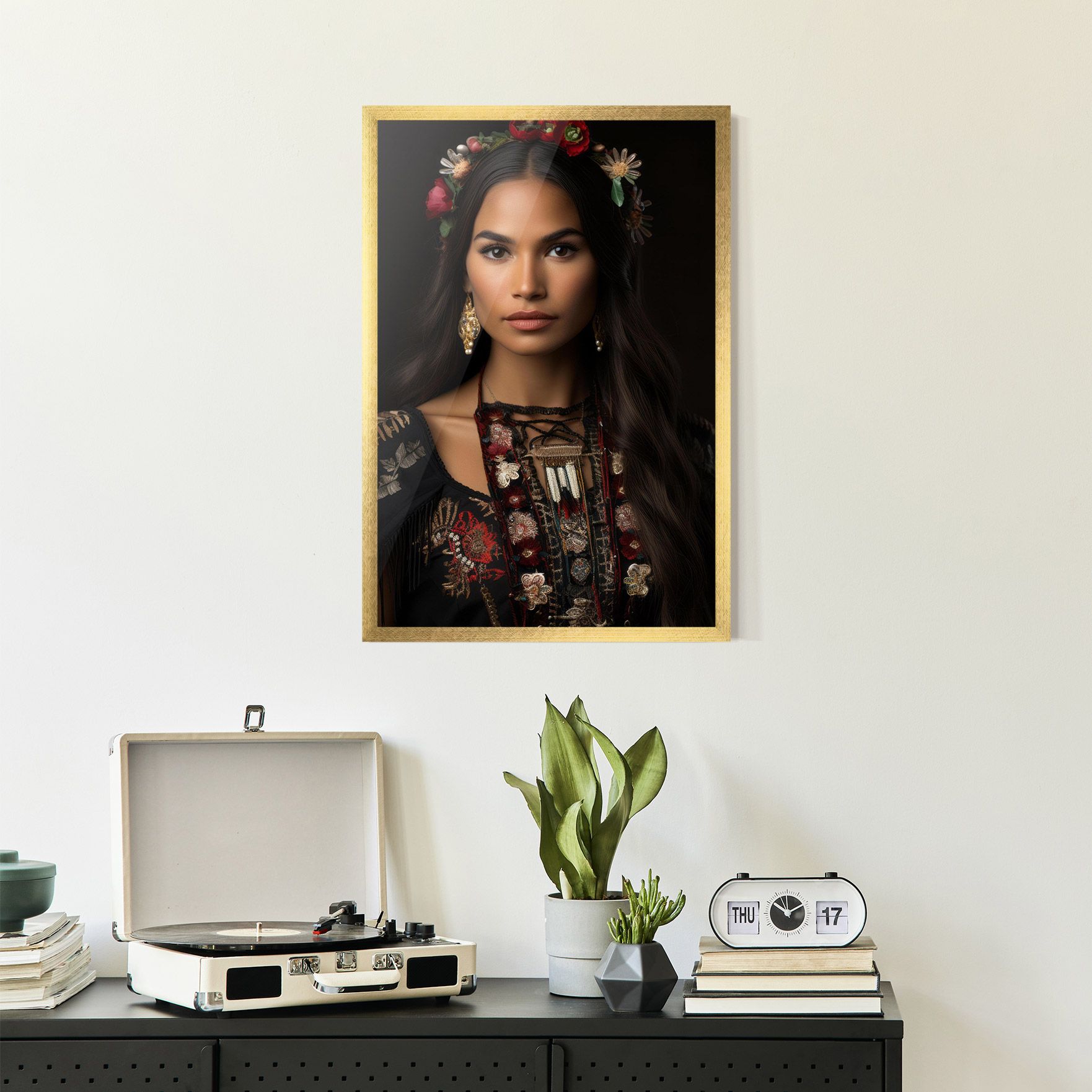 Native American Long Hair mockup 2