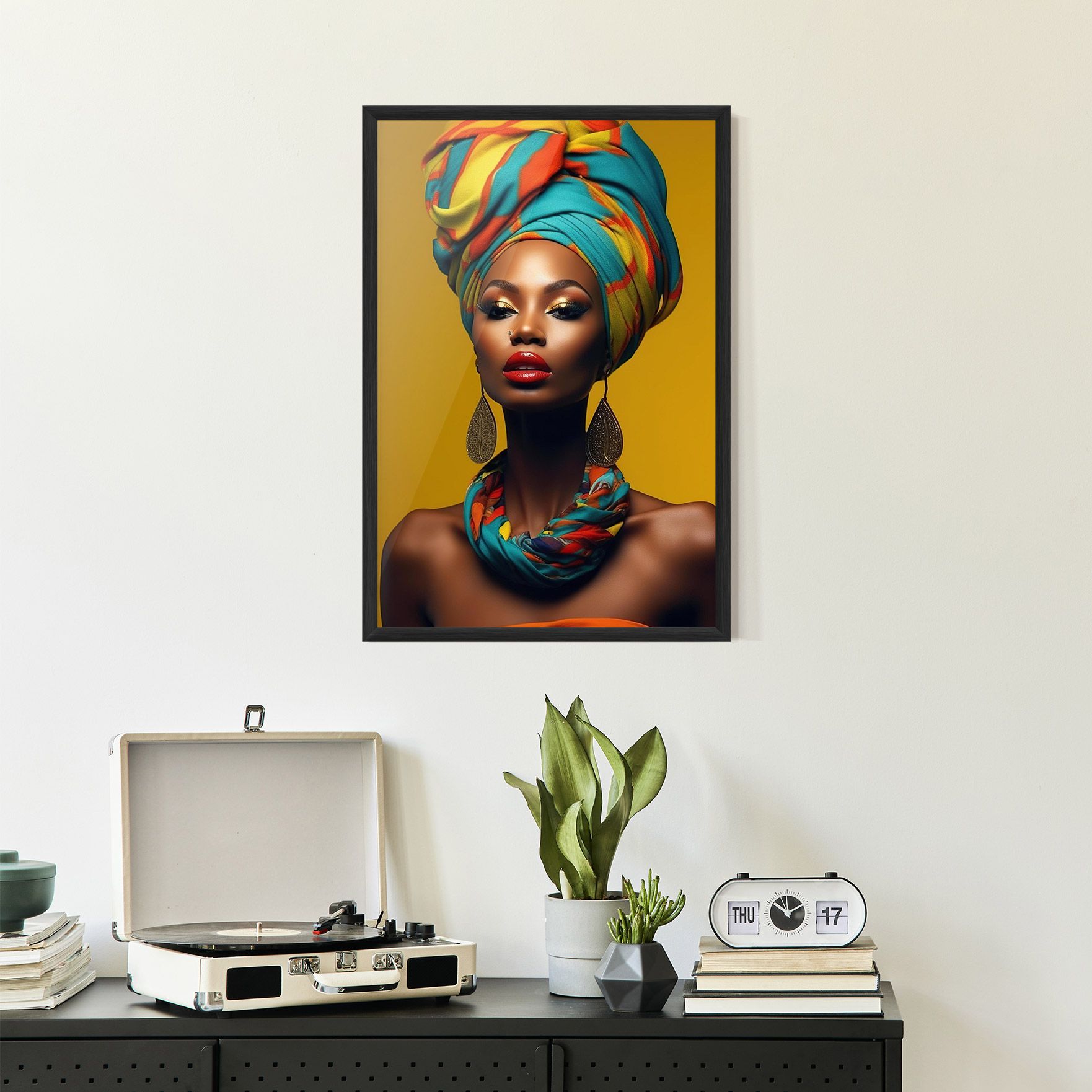 African Yellow Portrait mockup 2