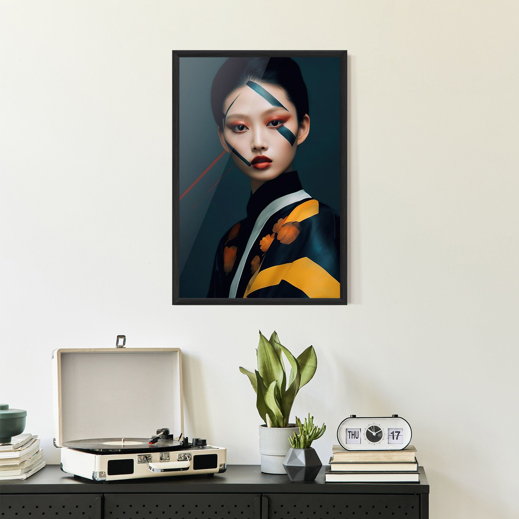 Asian Painted Woman mockup 2