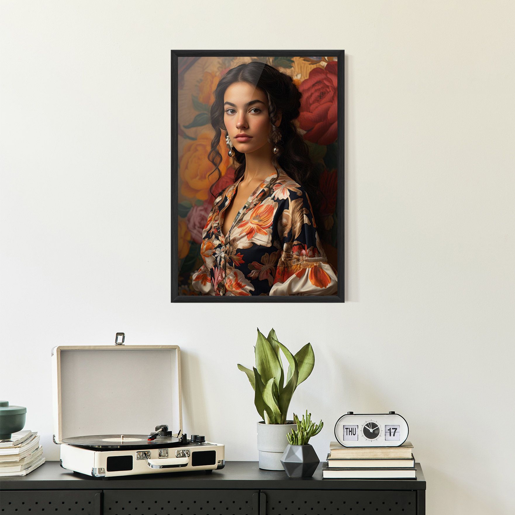 Floral Dress Lady mockup 2