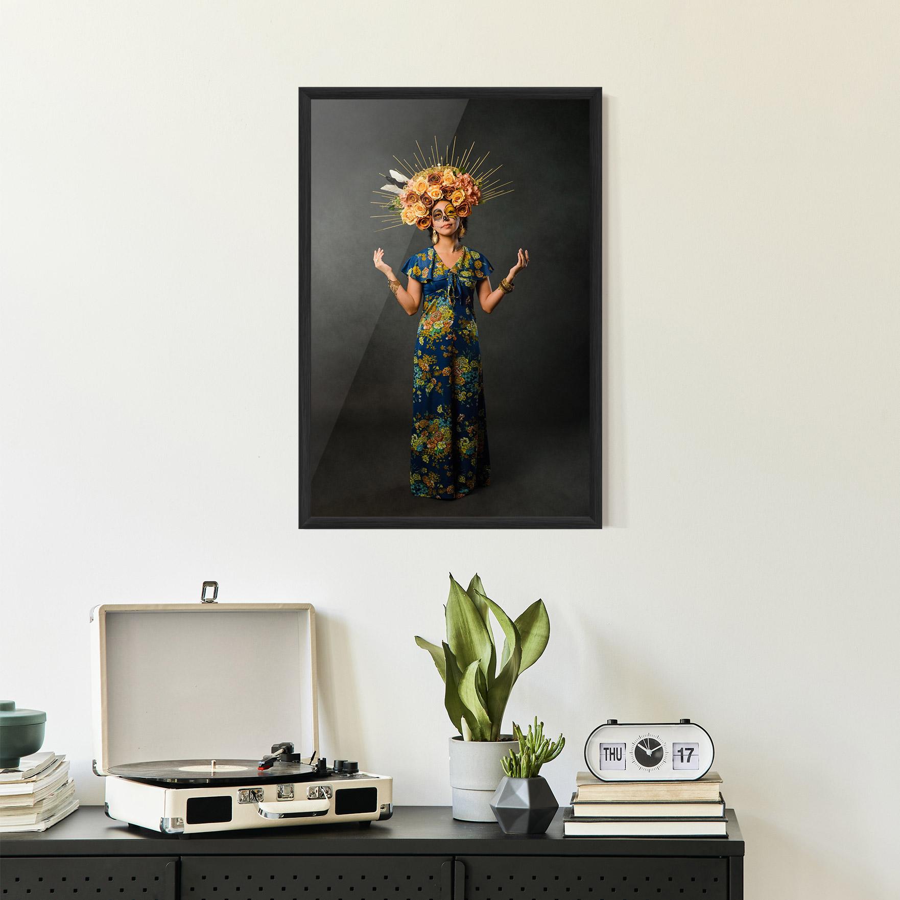 Keretezett Poszter Sugar Skull Makeup mockup 2