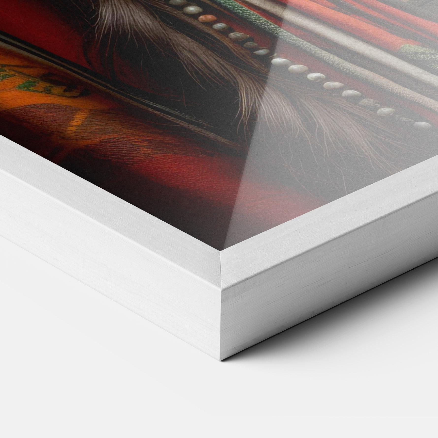 Keretezett Poszter Colorful Hat And Earrings mockup 3