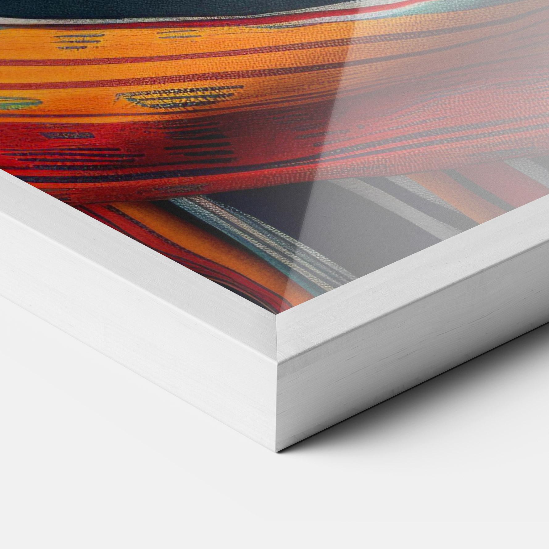 Keretezett Poszter Colorful Scarf mockup 3