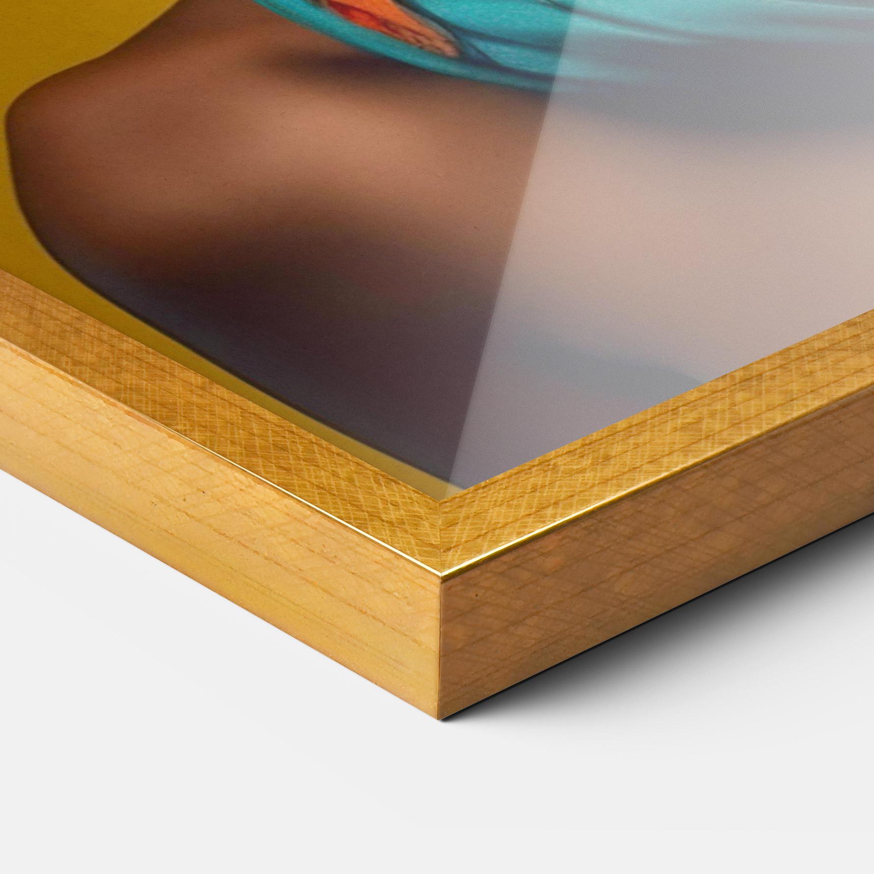 Keretezett Poszter African Yellow Portrait mockup 3