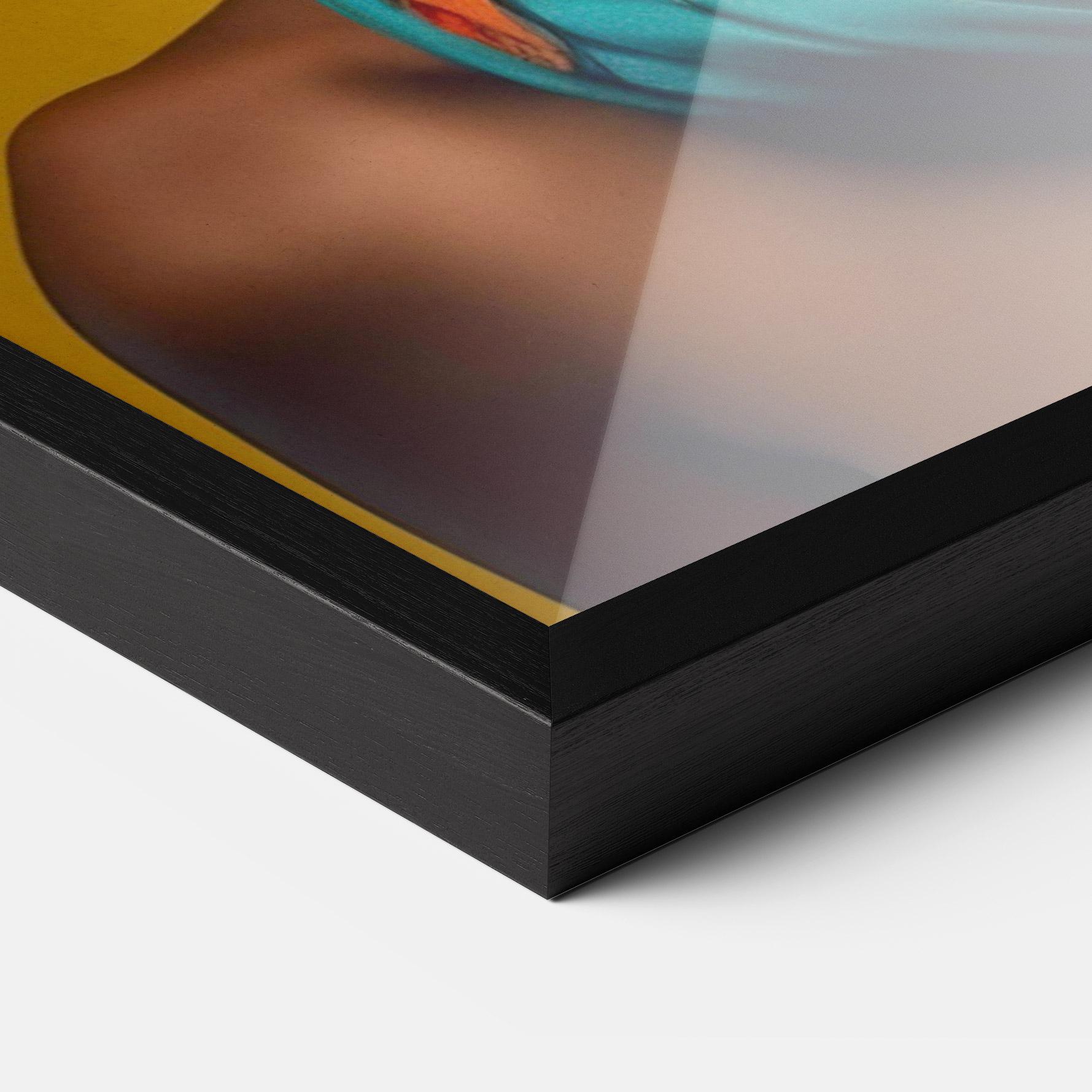 Keretezett Poszter African Yellow Portrait mockup 3