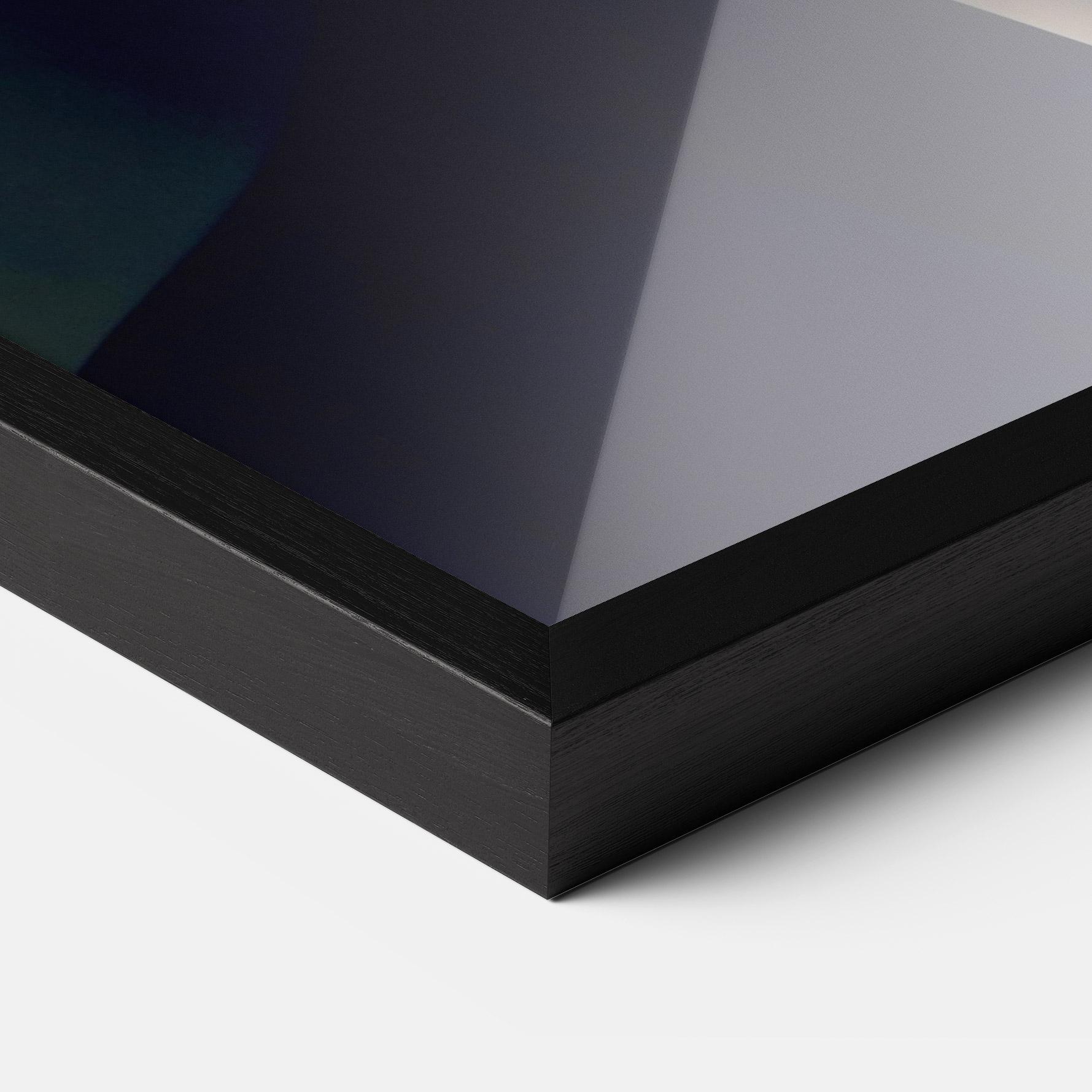 Keretezett Poszter Black Circle Asian Woman mockup 3