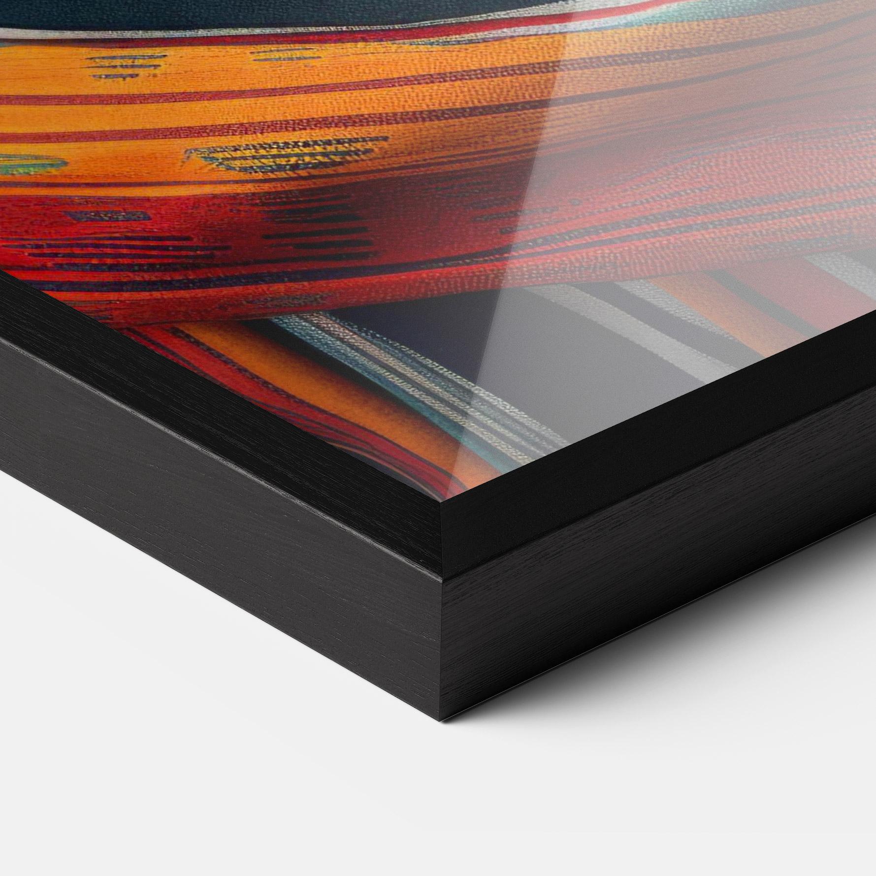 Keretezett Poszter Colorful Scarf mockup 3