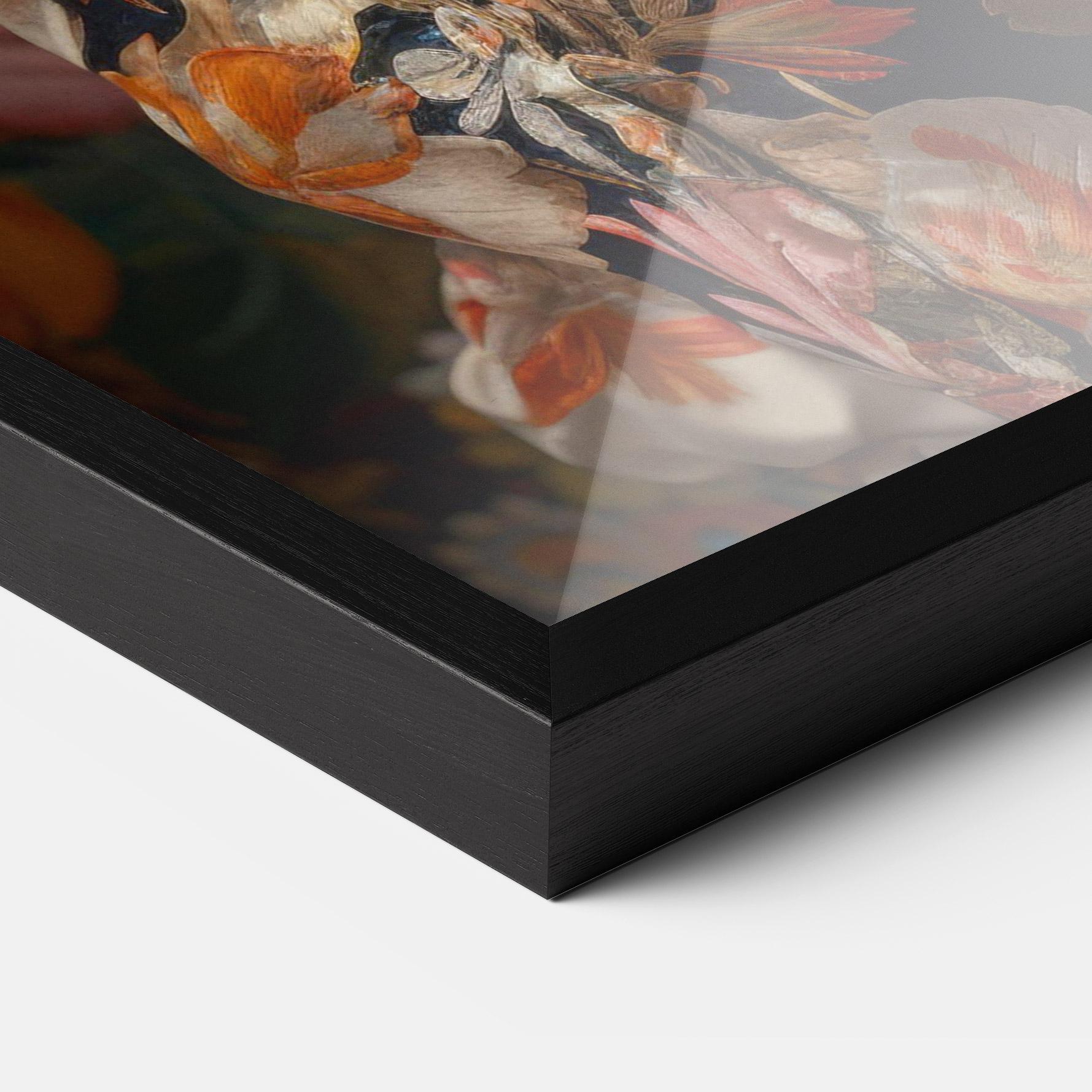 Keretezett Poszter Floral Dress Lady mockup 3